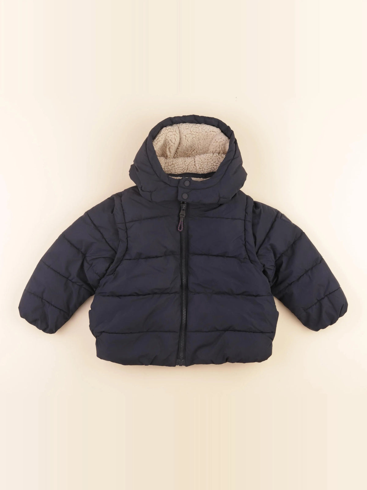 Vertbaudet - doudoune bleu - 3 ans