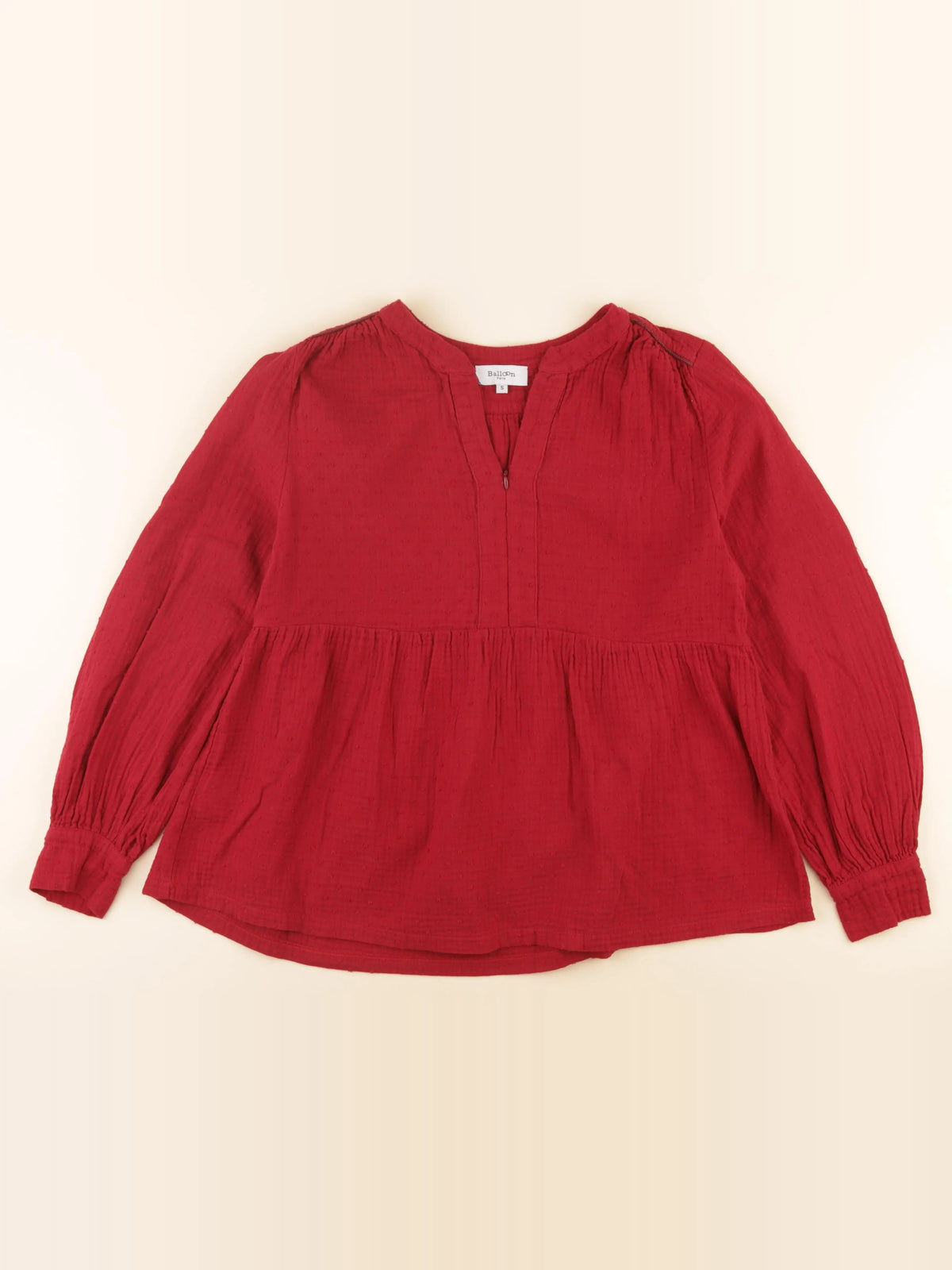 Balloon - blouse allaitement rouge - 36 à 38