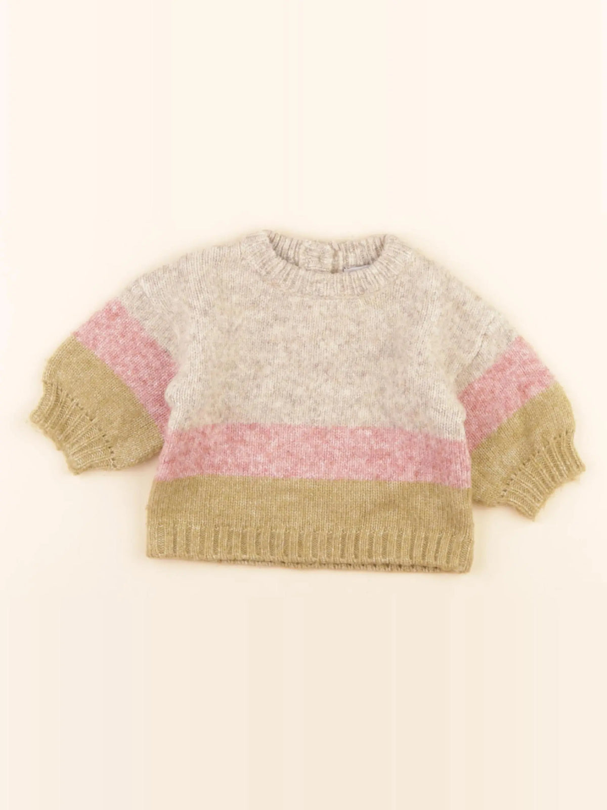 Vertbaudet - pull multicolore - 3 mois