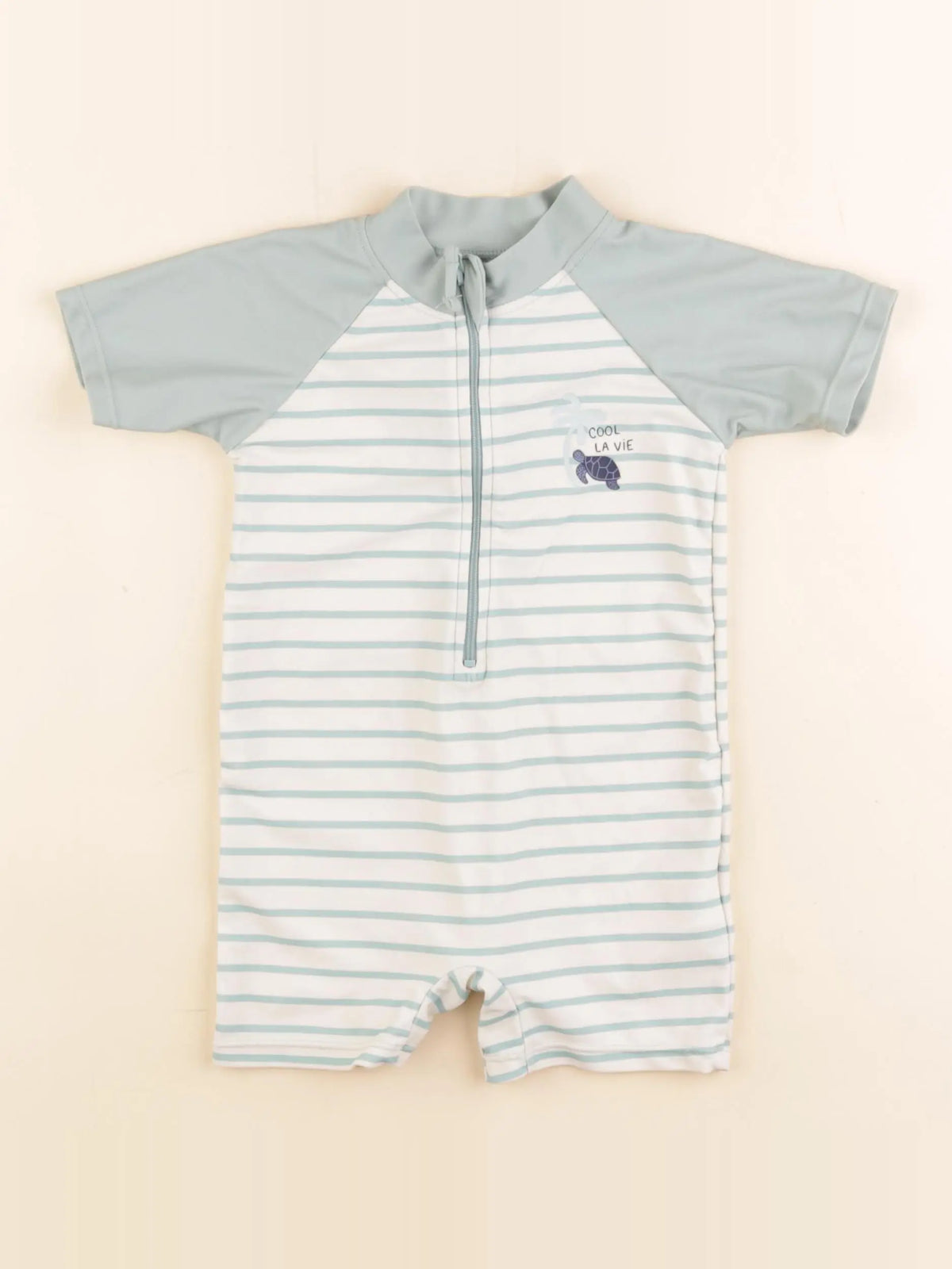 Vertbaudet - combi de bain vert - 2 ans