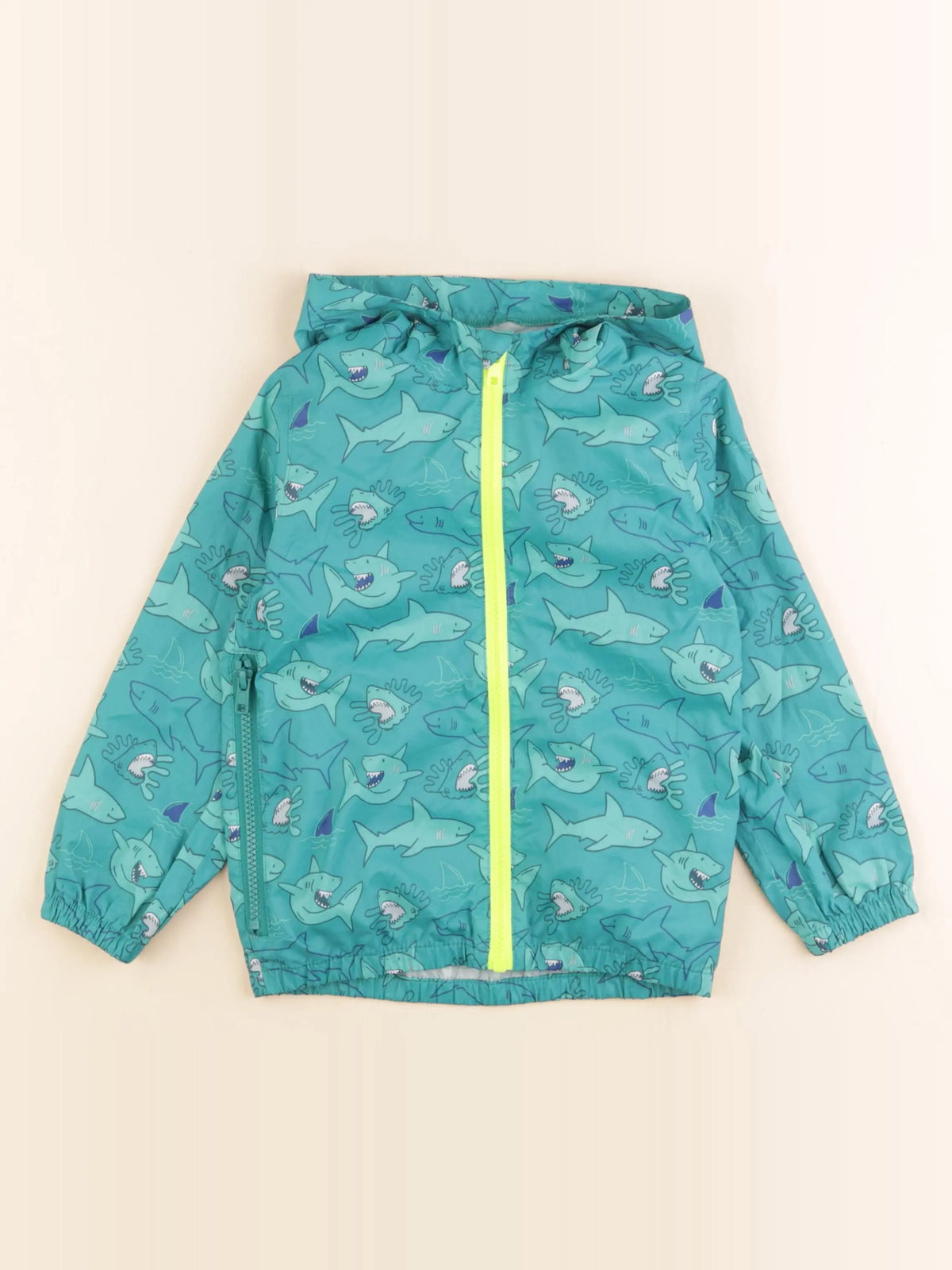 DPAM - coupe-vent vert - 3 ans