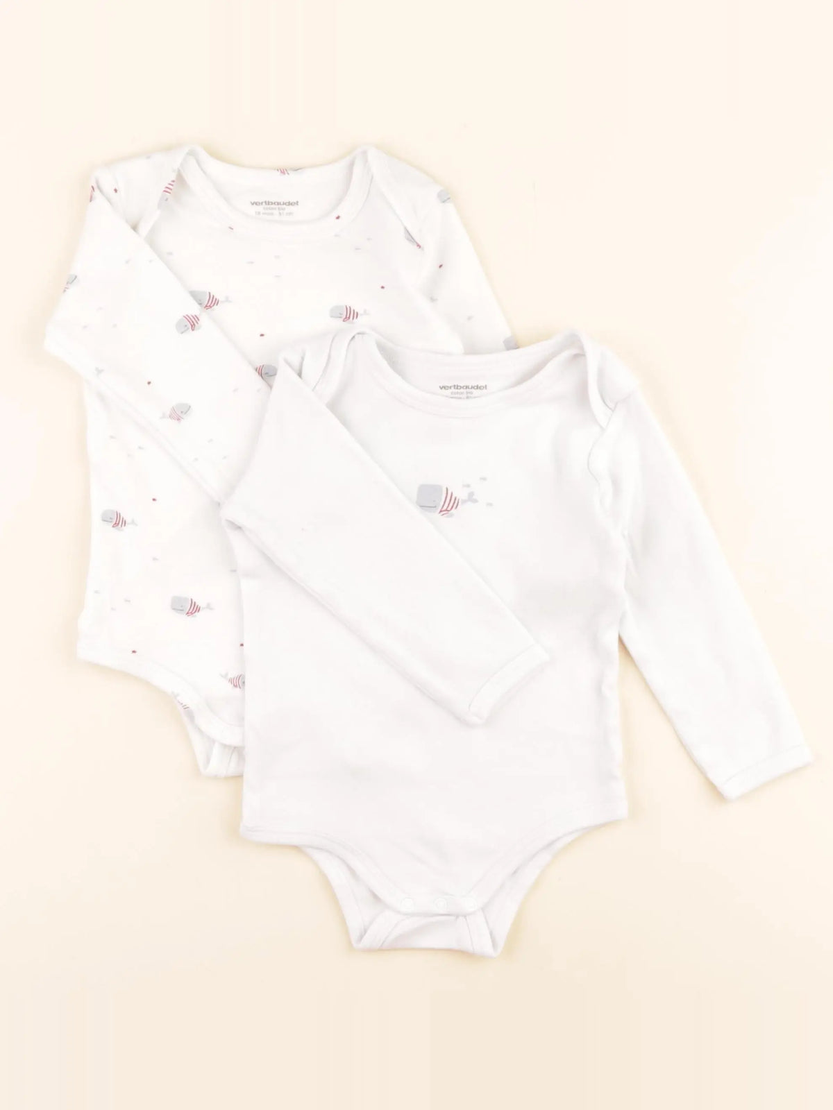 Vertbaudet - body blanc - 18 mois