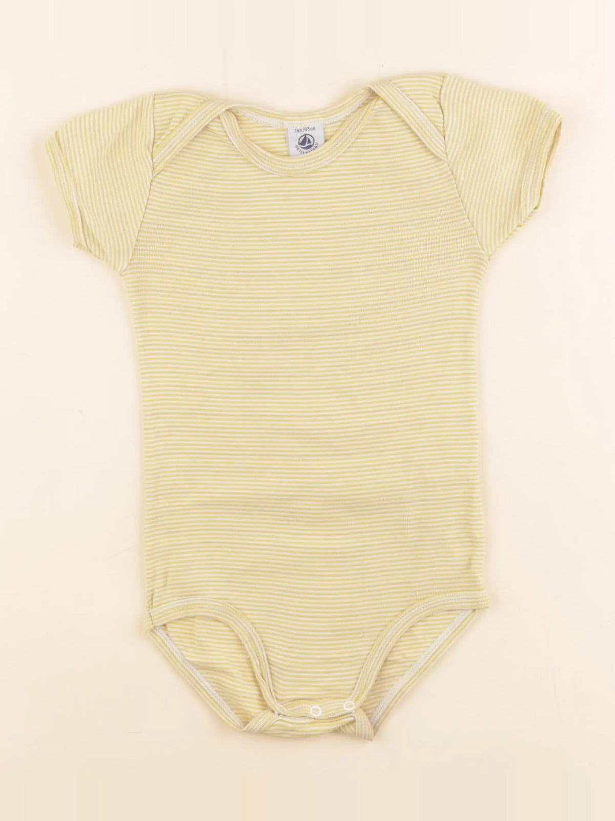 Petit Bateau - body jaune - 36 mois