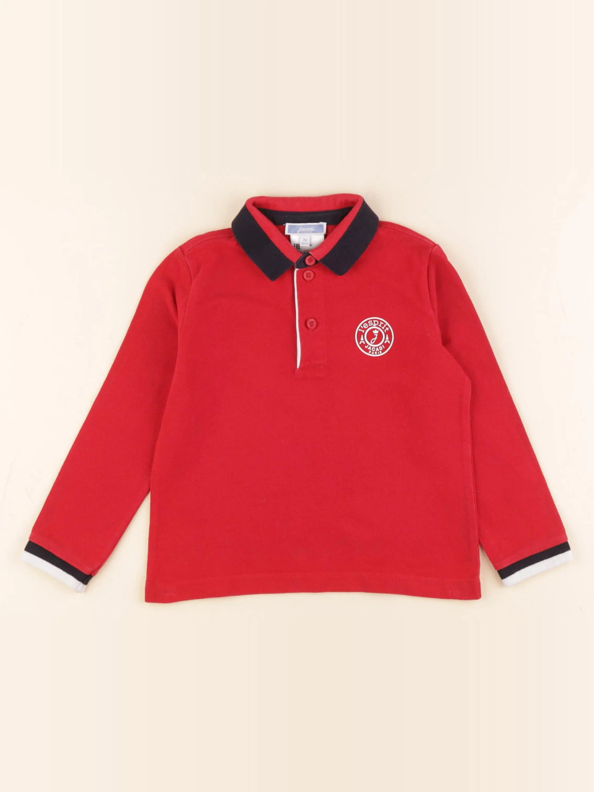 Jacadi - polo rouge - 3 ans