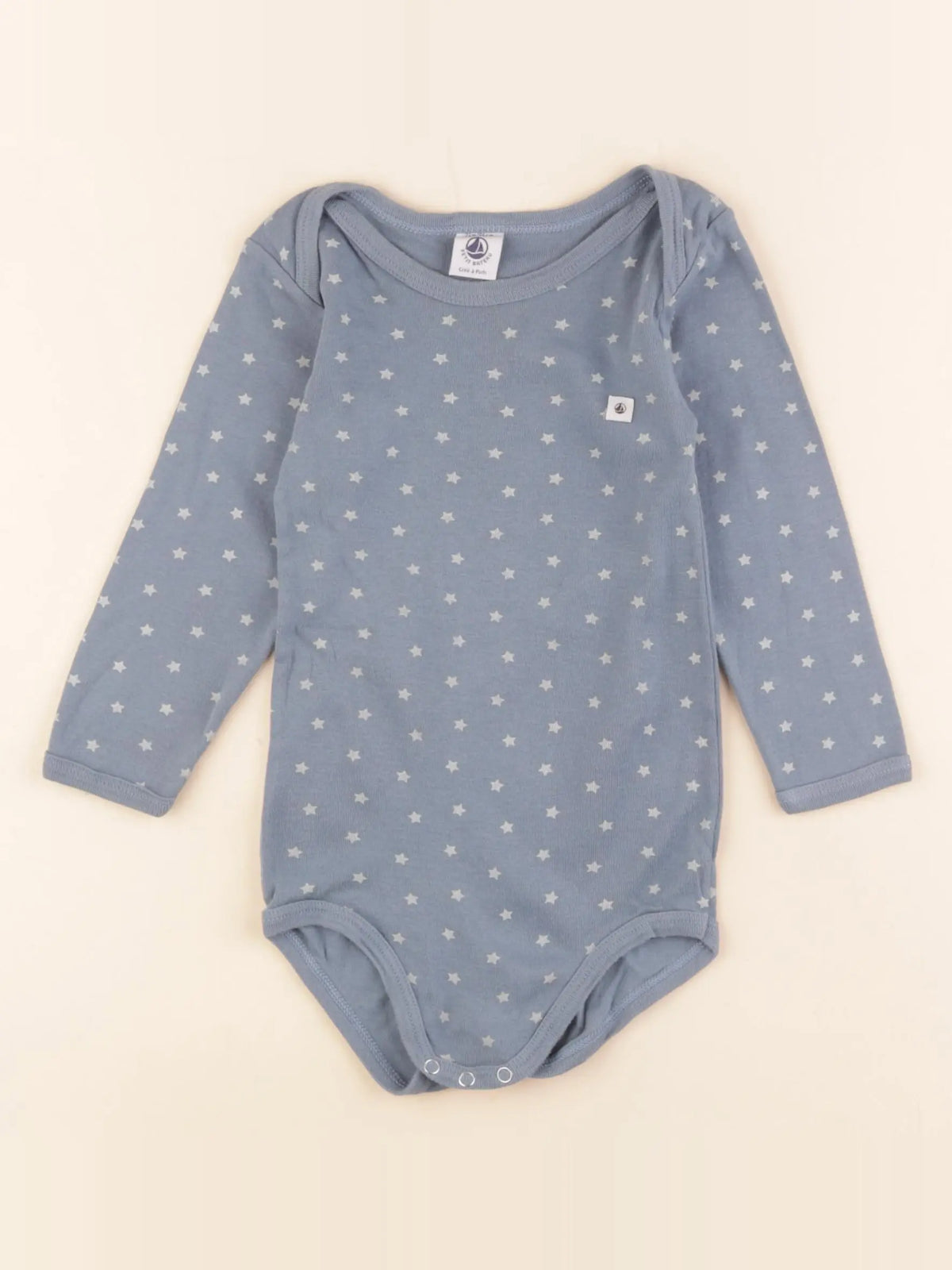 Petit Bateau - body bleu - 2 ans