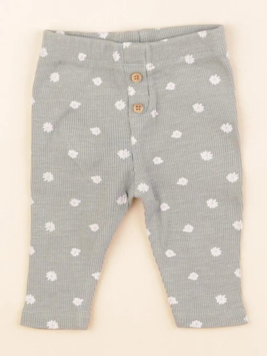 Vertbaudet - legging vert - 3 mois