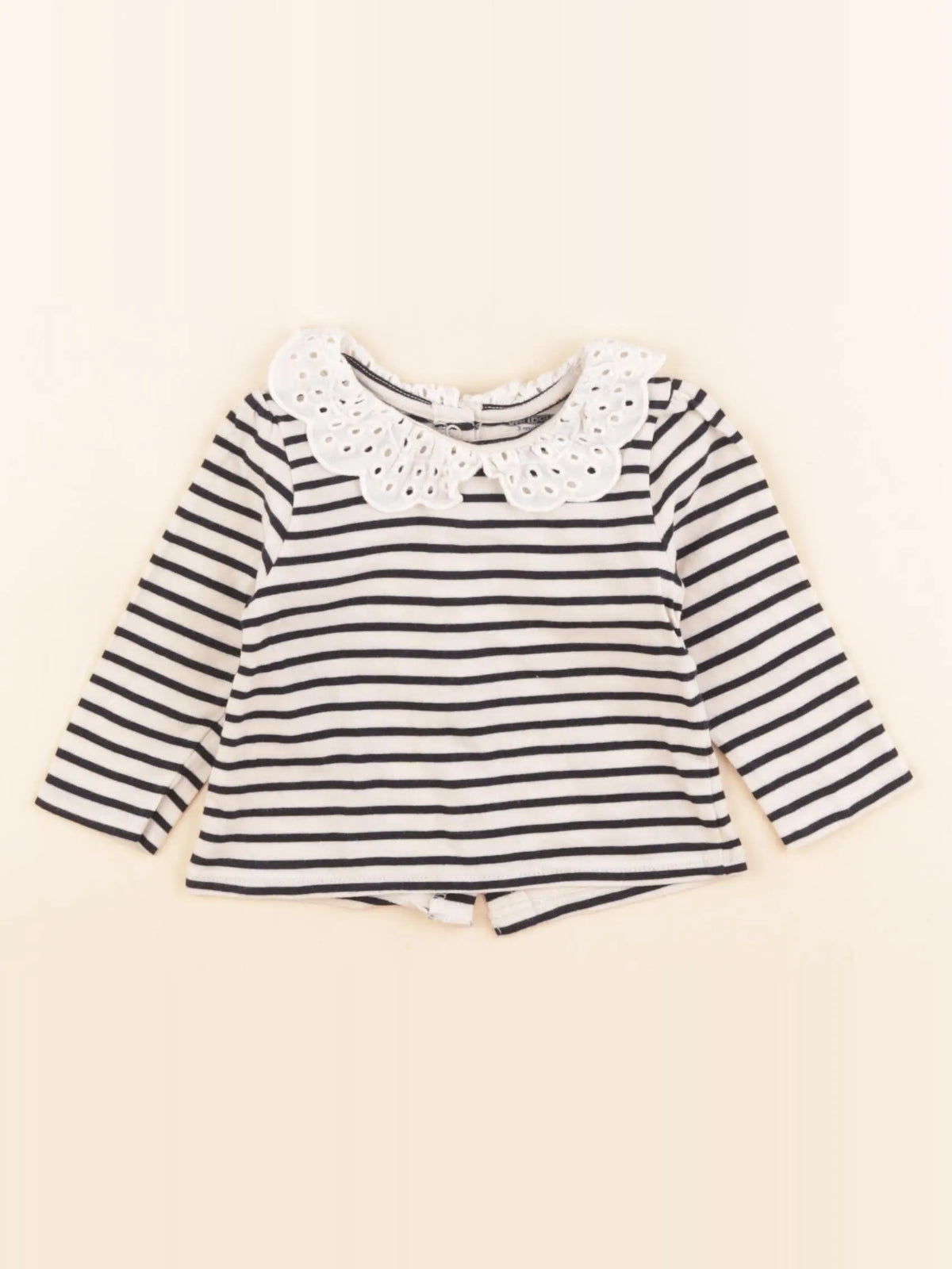 Vertbaudet - tee-shirt bleu - 3 mois