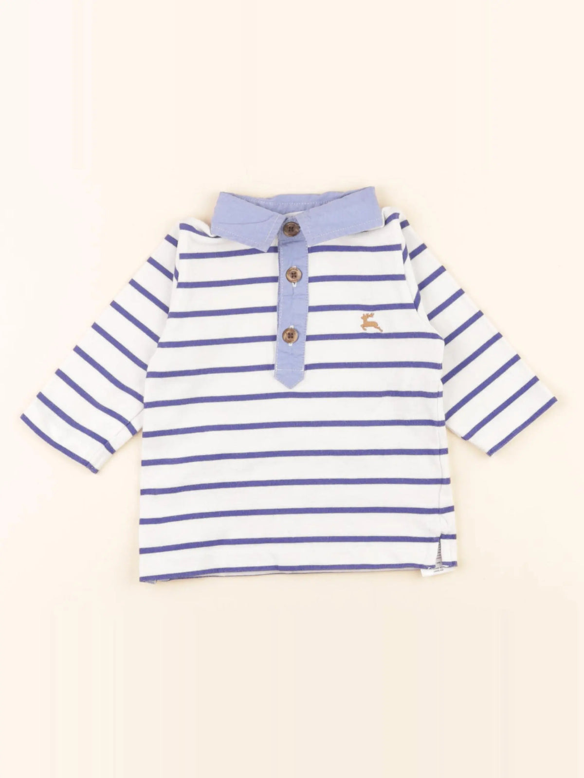 Jacadi - polo blanc - 6 mois