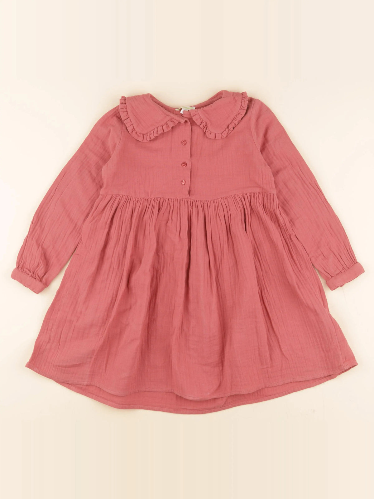 Vertbaudet - robe rose - 7 ans