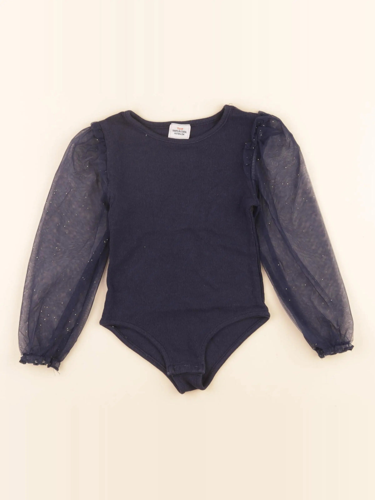 Tape à l'oeil - body tee-shirt bleu - 4 ans