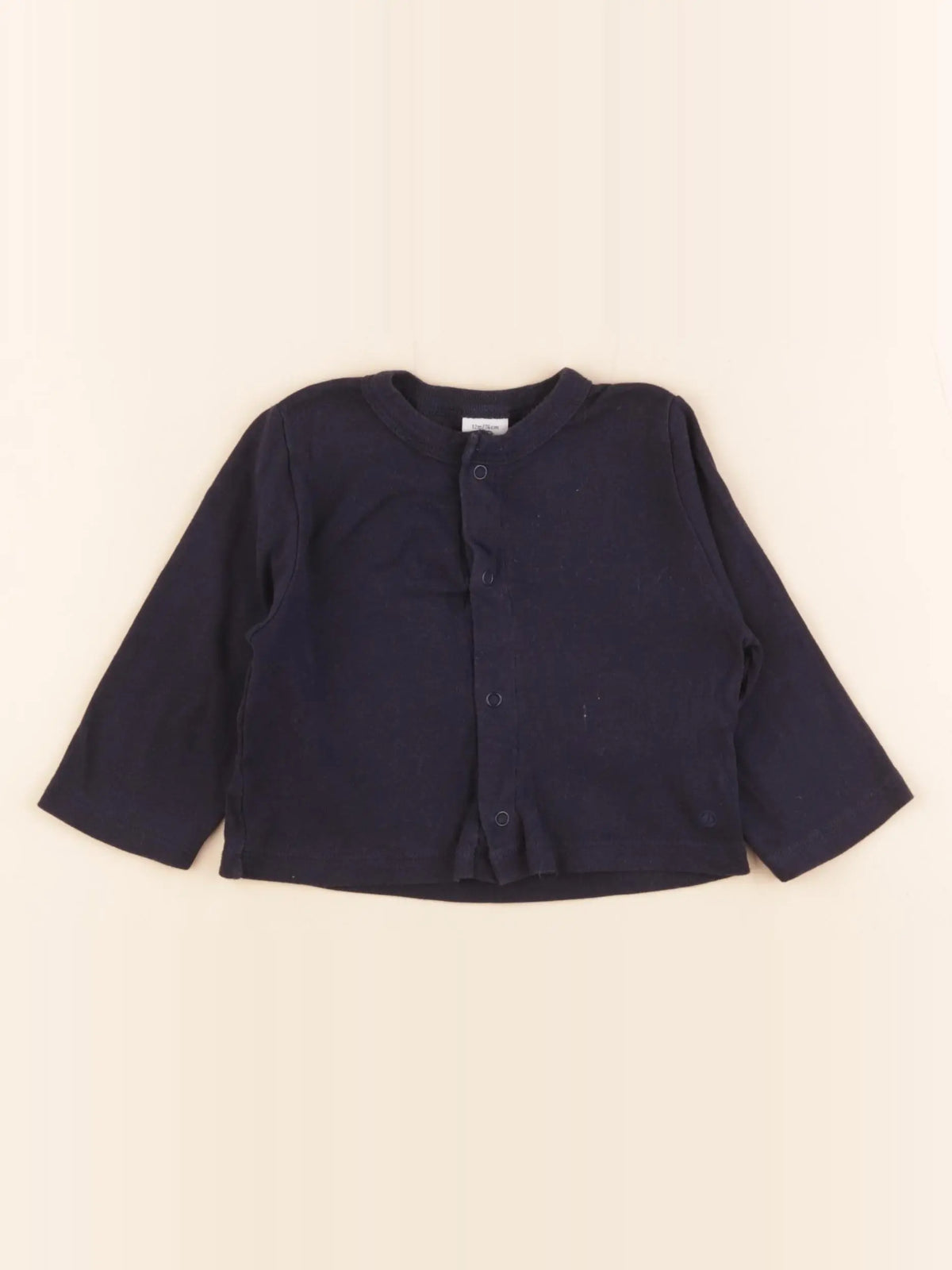 Petit Bateau - tee-shirt bleu - 12 mois
