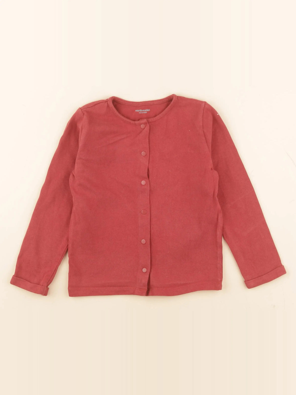 Vertbaudet - tee-shirt rouge - 5 ans