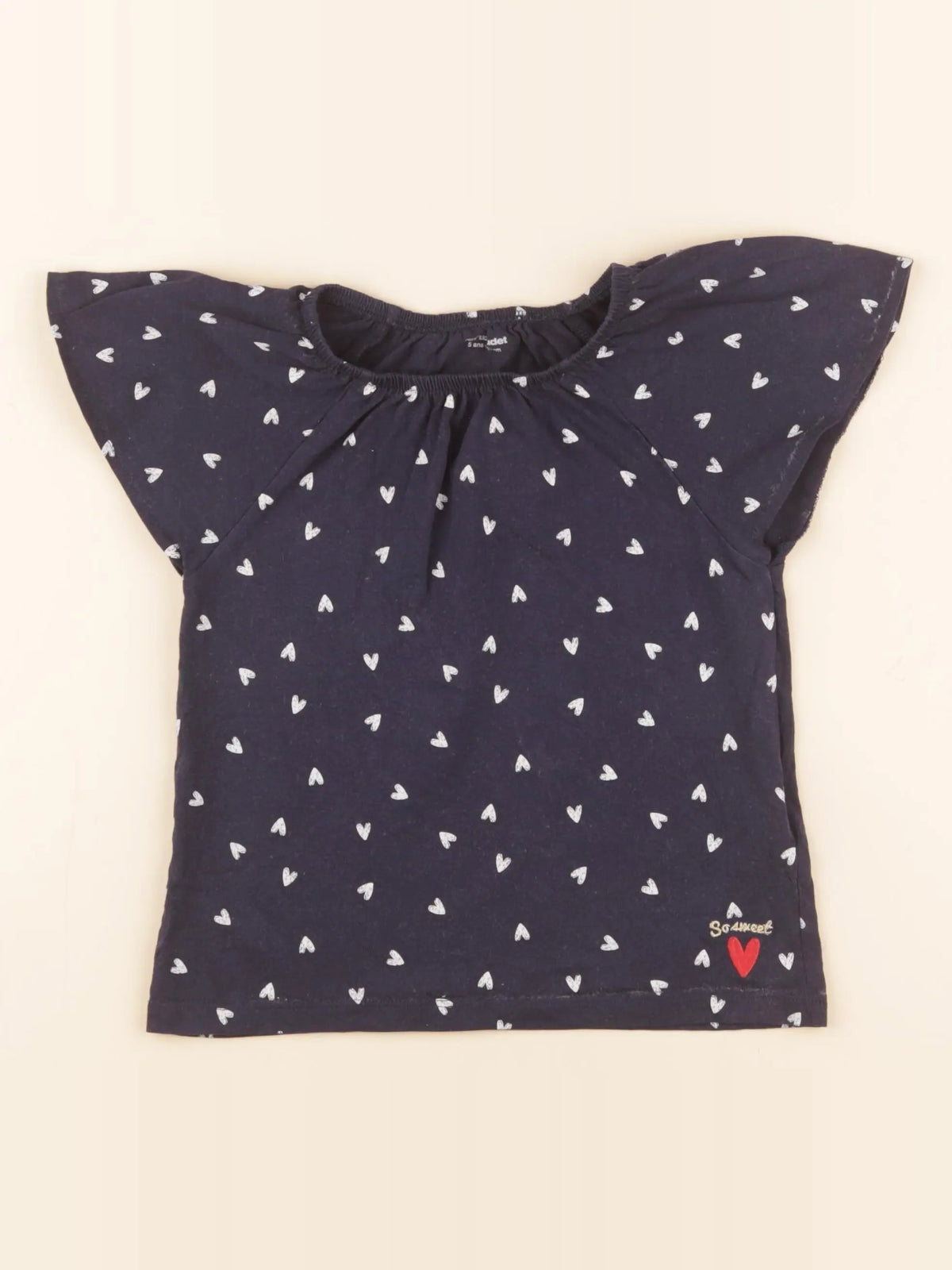 Vertbaudet - tee-shirt bleu - 5 ans