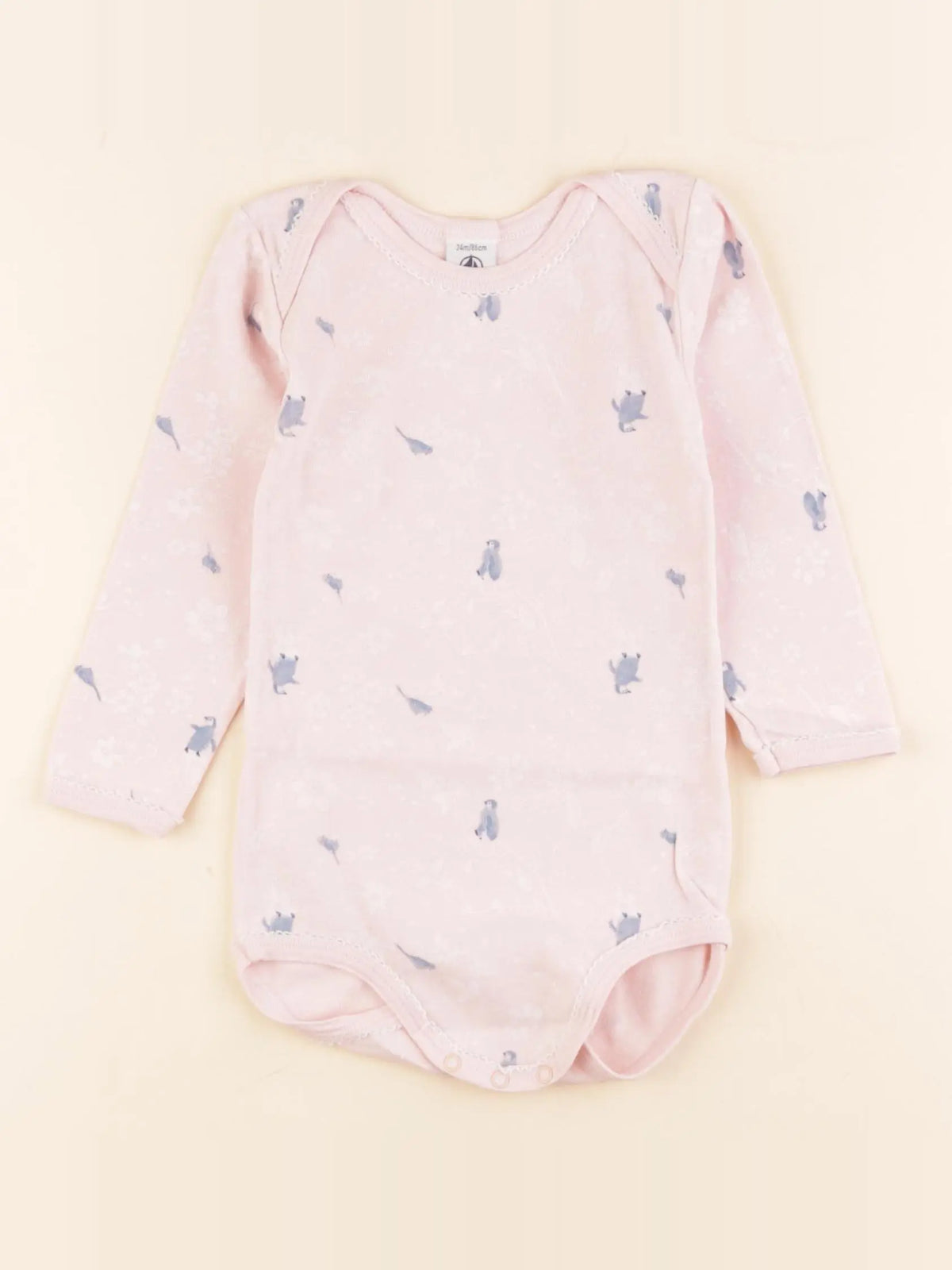 Petit Bateau - body rose - 24 mois