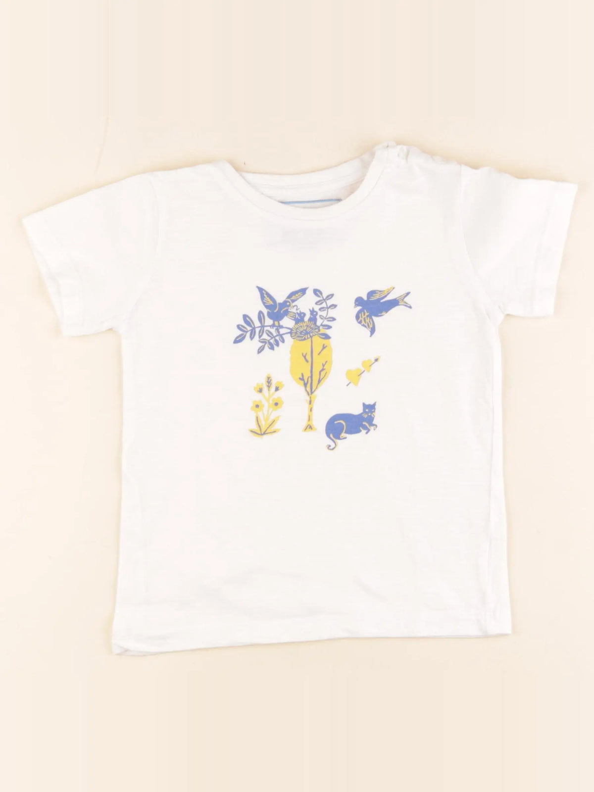 Monoprix - tee-shirt blanc - 24/36 mois
