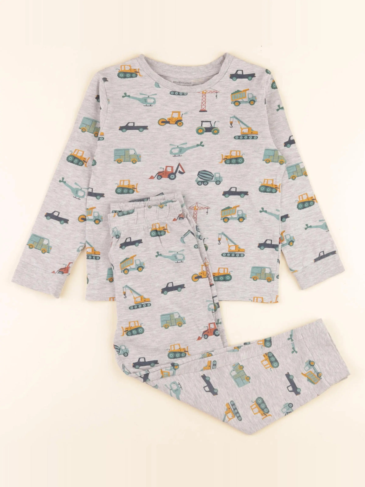 Vertbaudet - pyjama coton gris - 5 ans