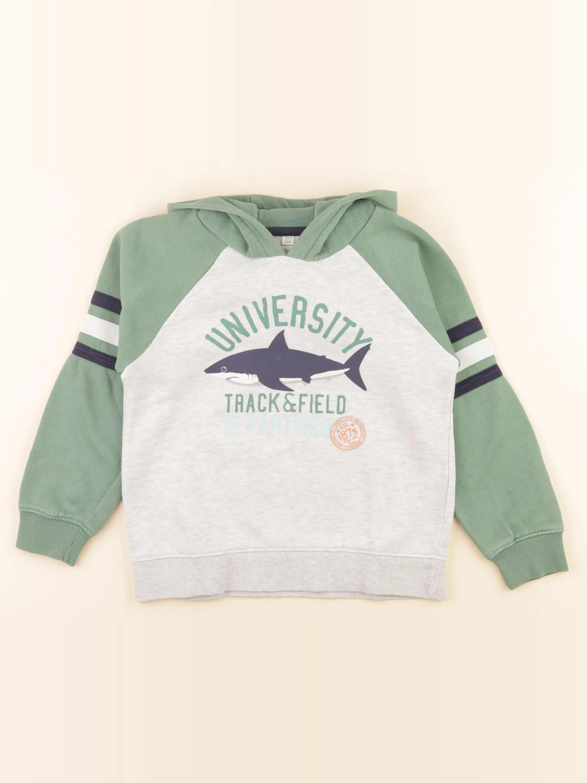 Vertbaudet - sweat vert - 8 ans