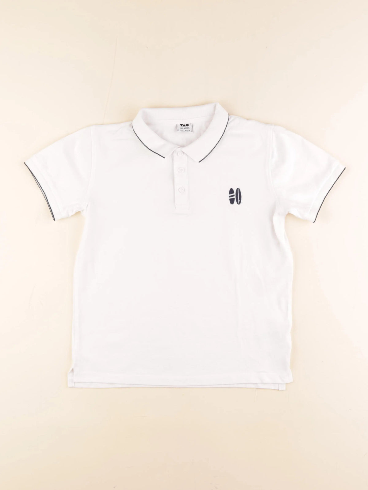 Tape à l'oeil - polo blanc - 12 ans