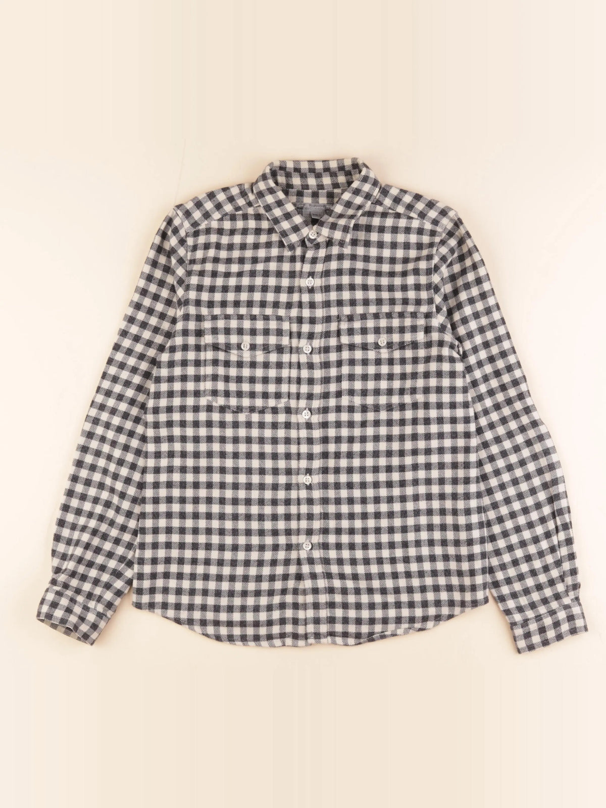 Bonpoint - chemise beige, gris - 12 ans