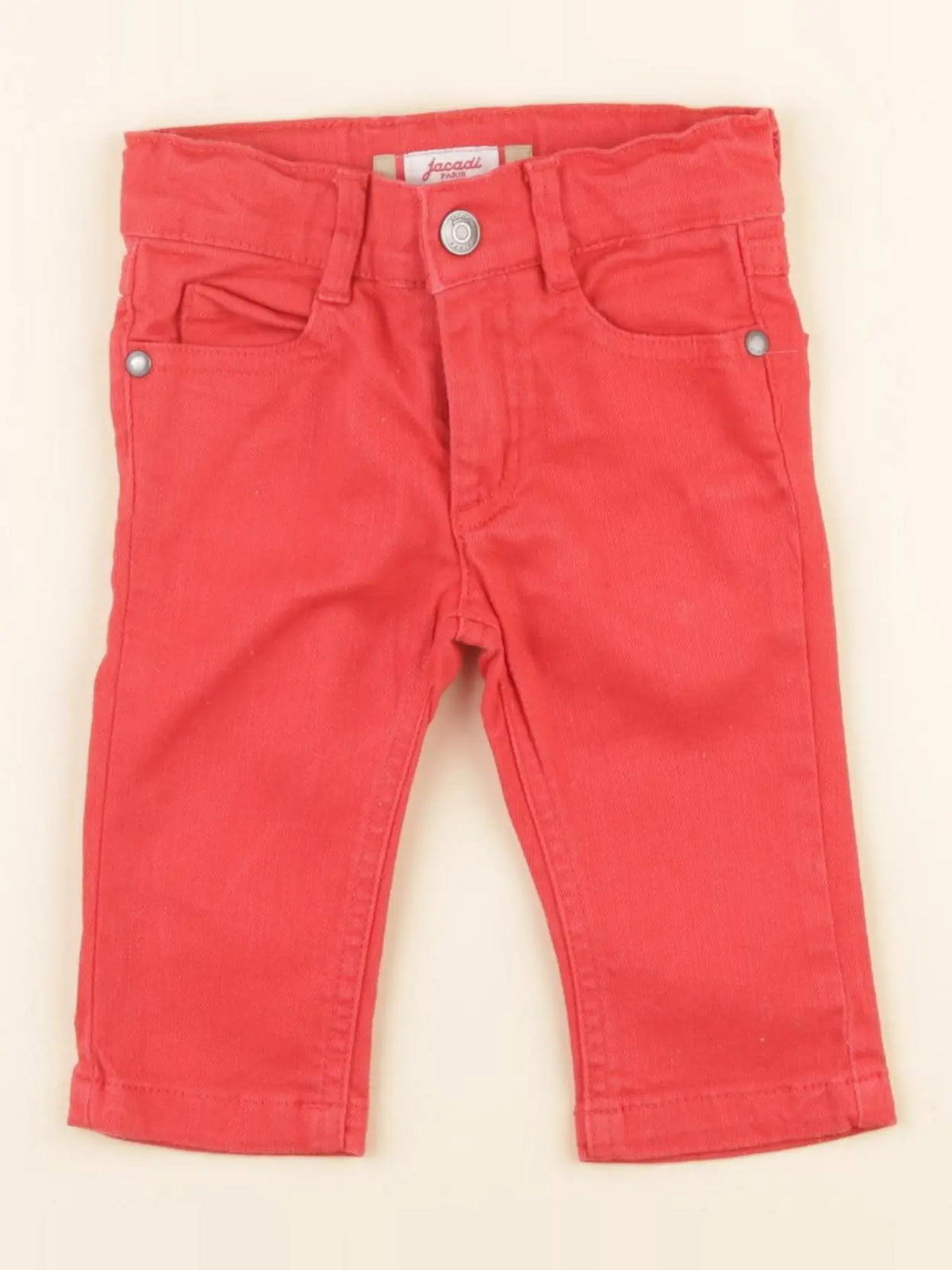 Jacadi - jean rouge - 6 mois