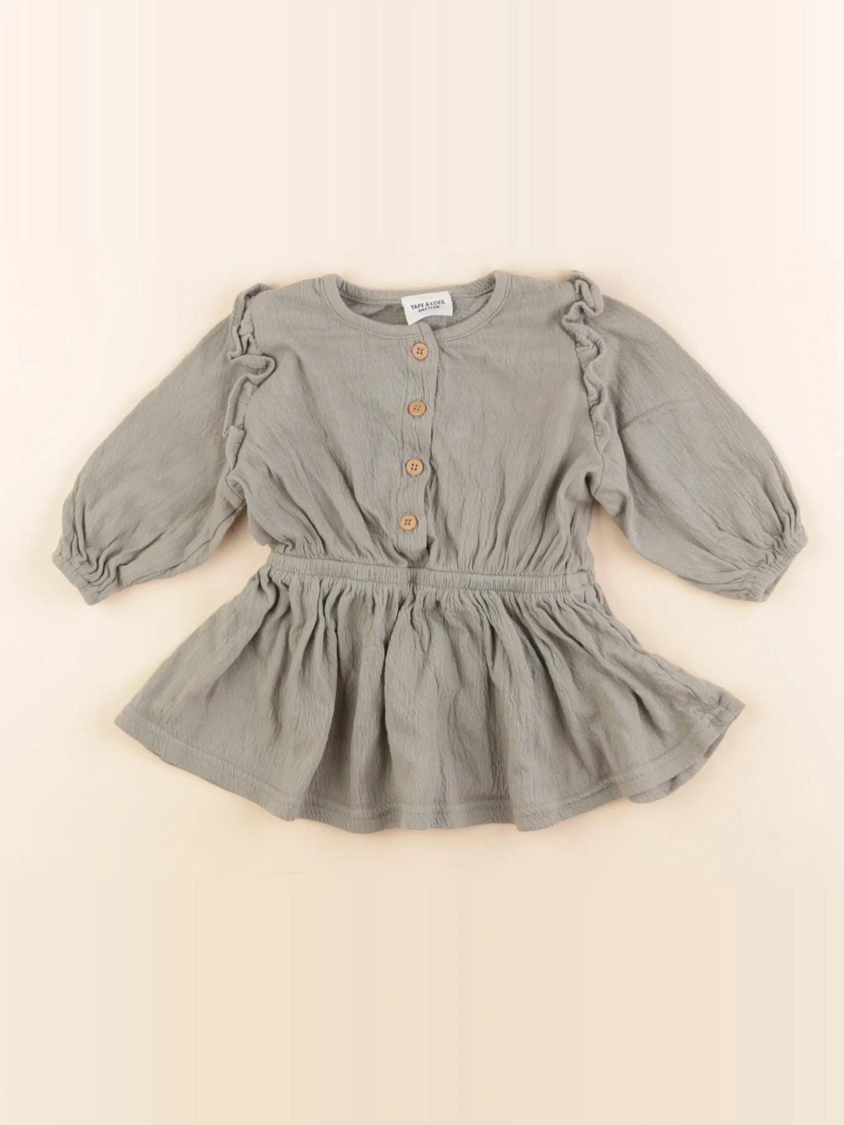 Tape à l'oeil - robe vert - 9 mois