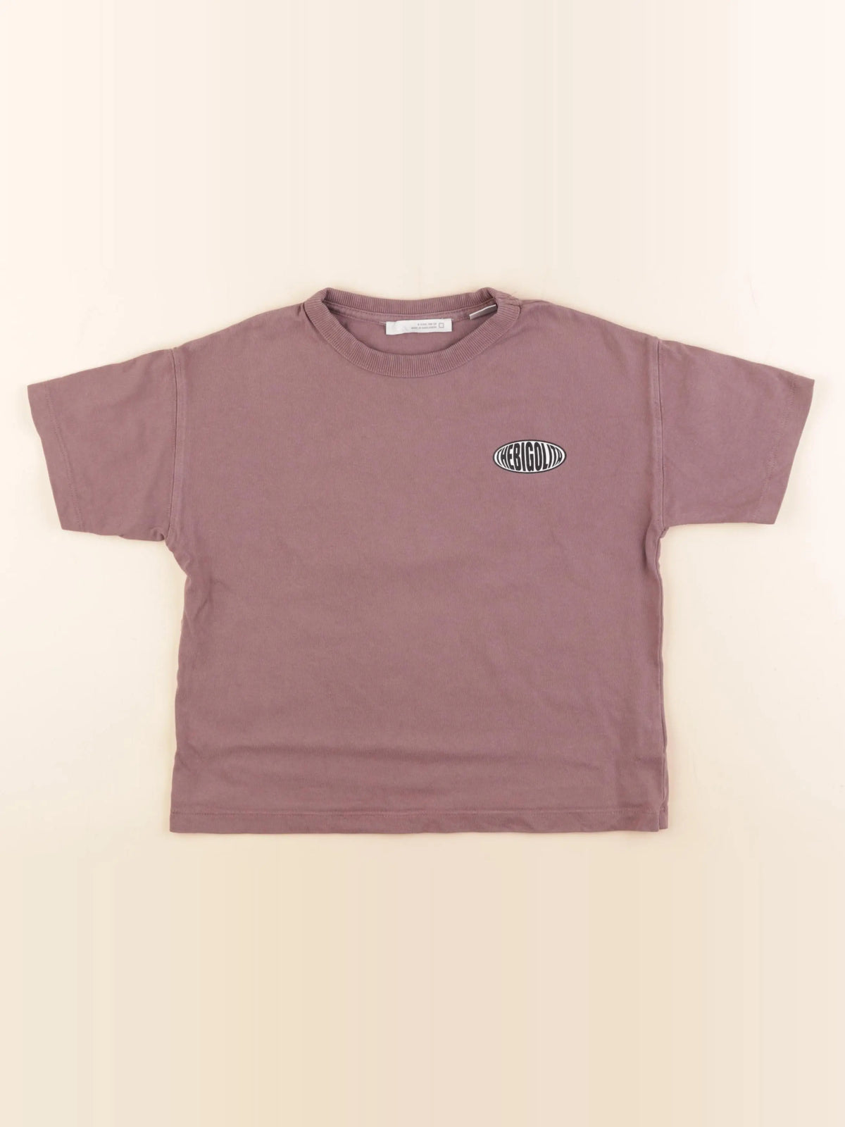 Zara - tee-shirt imprimé au dos marron - 4 ans