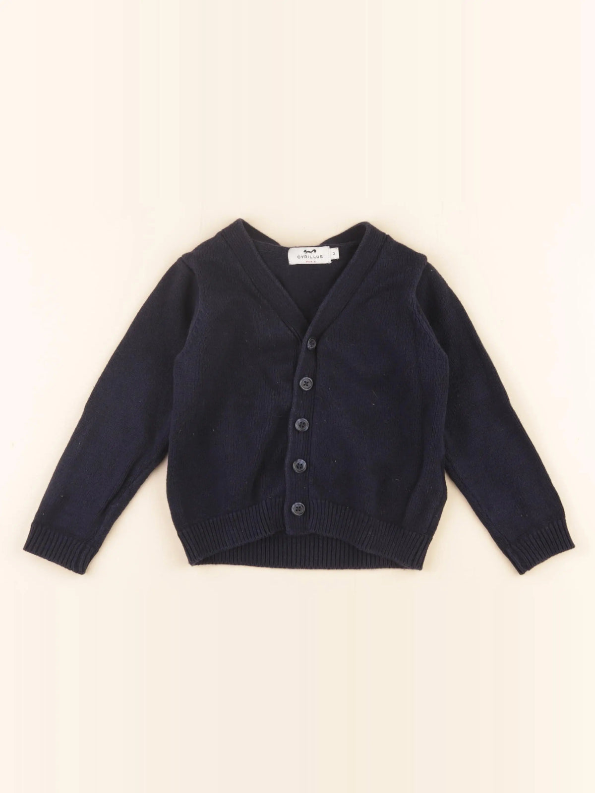 Cyrillus - gilet bleu - 3 ans