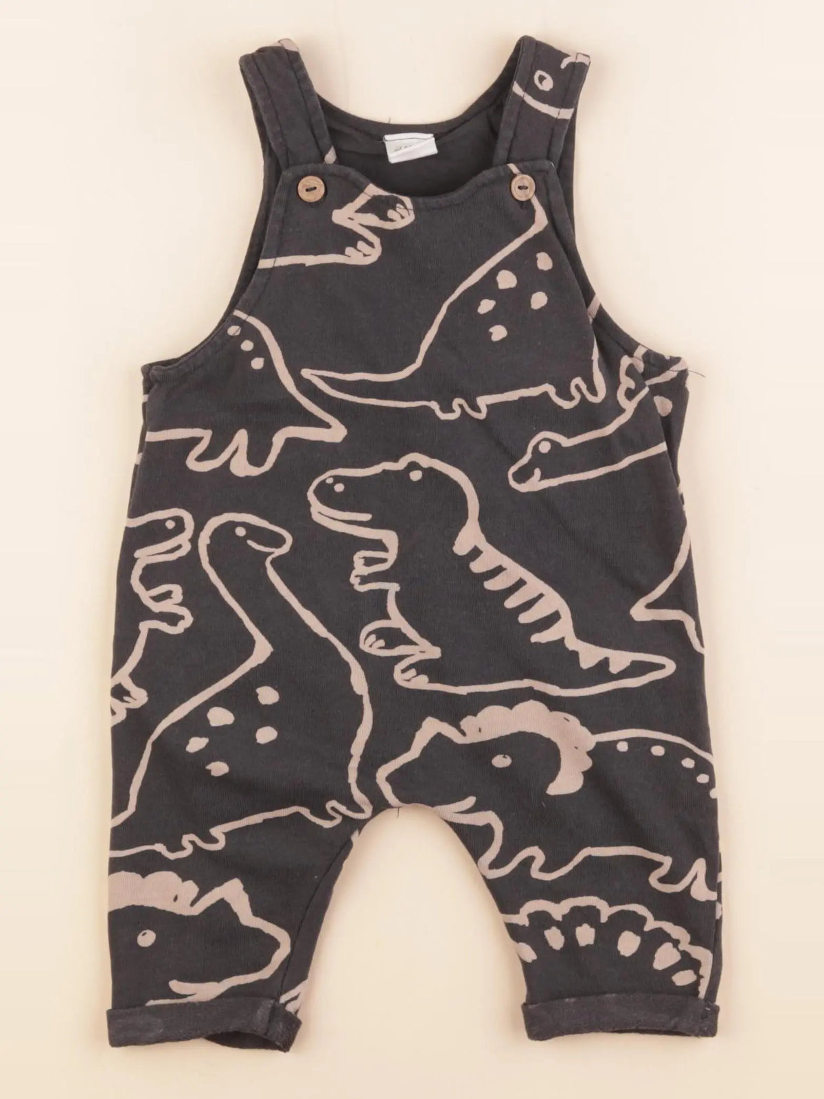 H&M - salopette noir - 4/6 mois