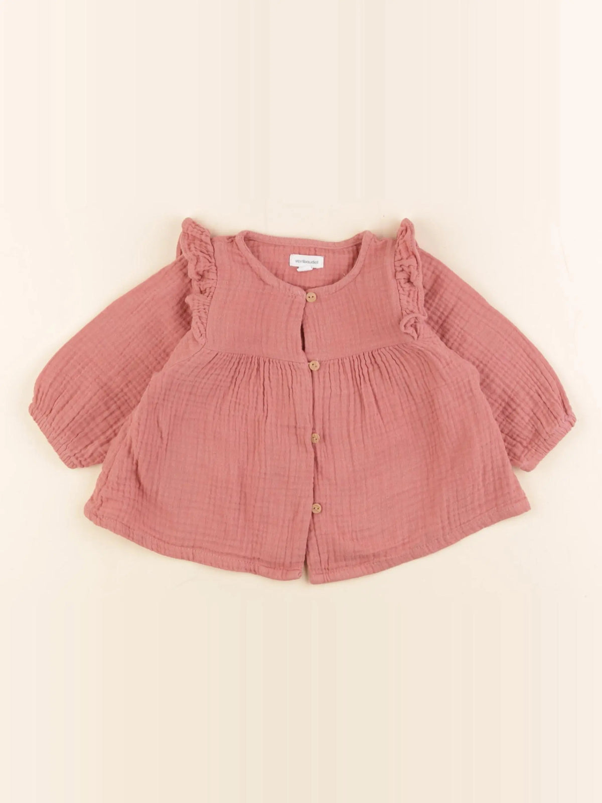 Vertbaudet - blouse rose - 6 mois