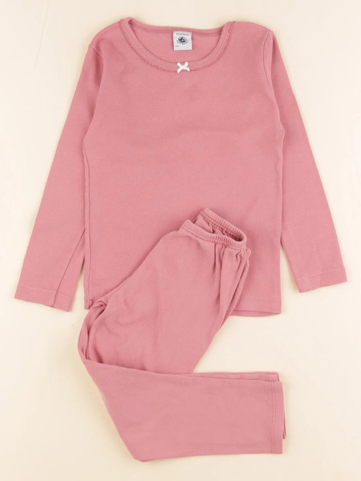 Petit Bateau - pyjama coton rose - 4 ans