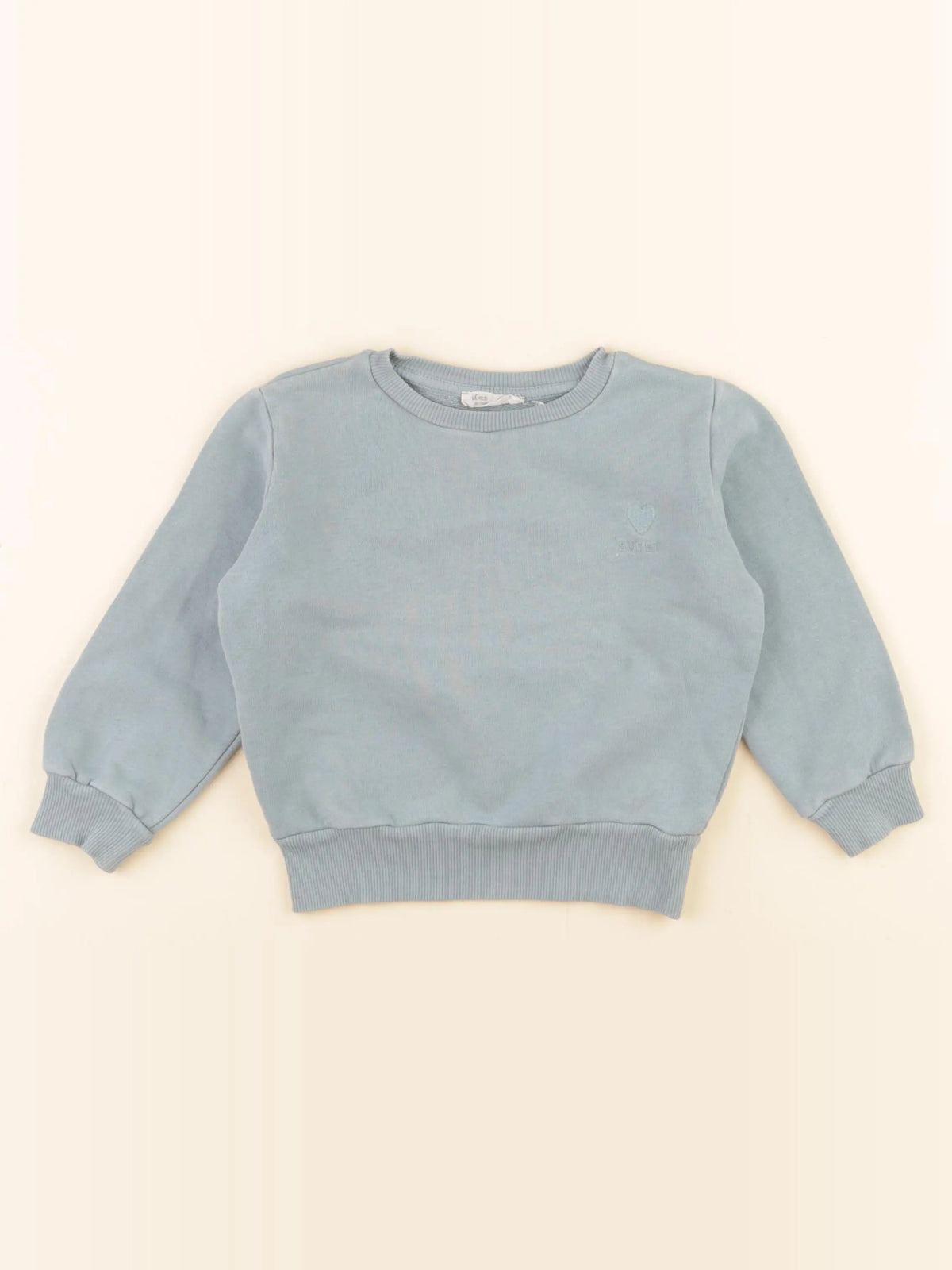 Little Cigogne - sweat bleu - 3 ans