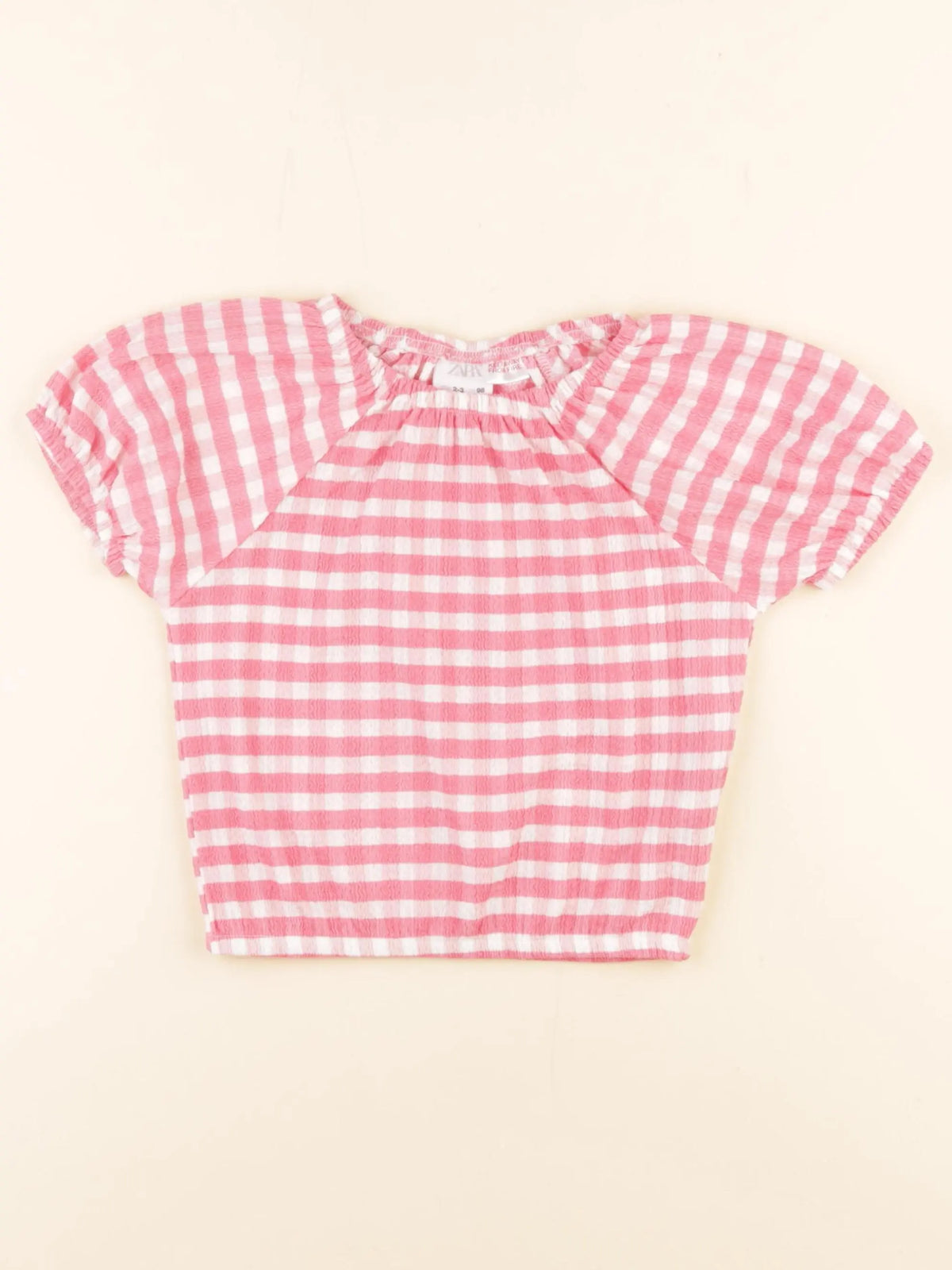 Zara - tee-shirt rose - 2/3 ans