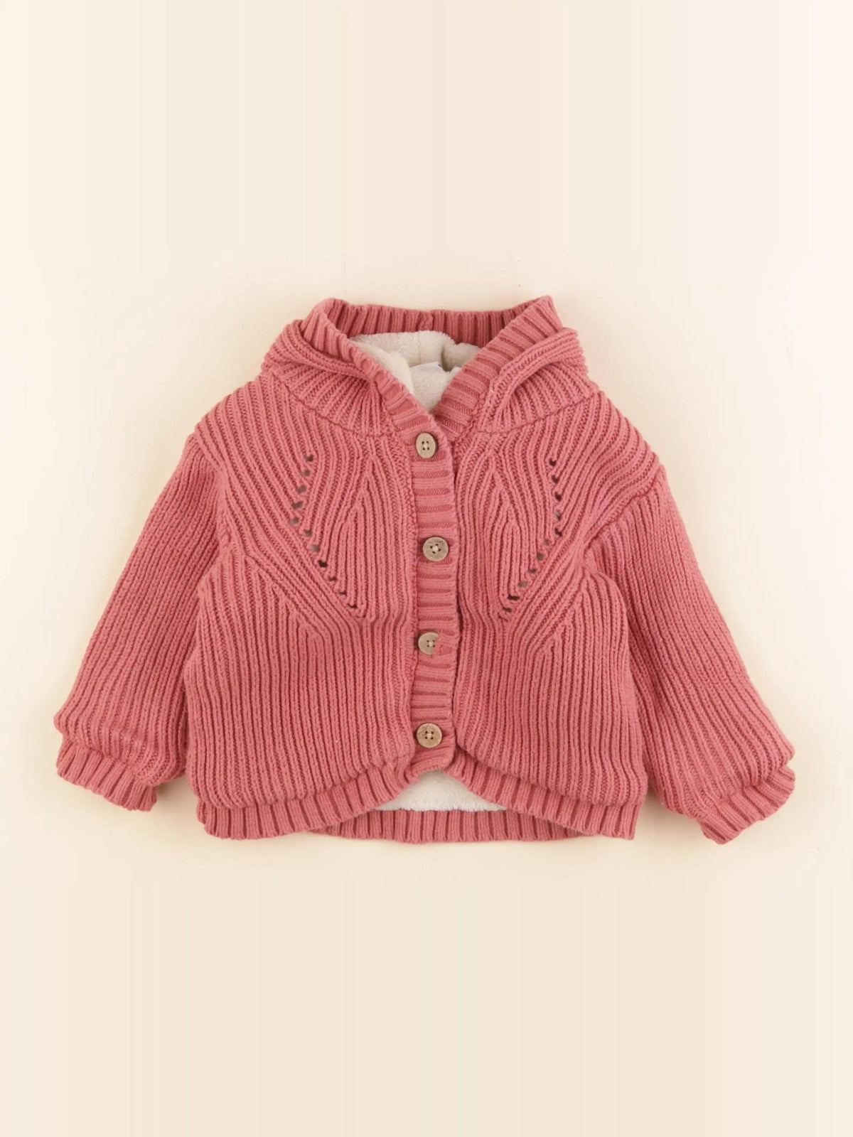 Noukie's - gilet rose - 6 mois