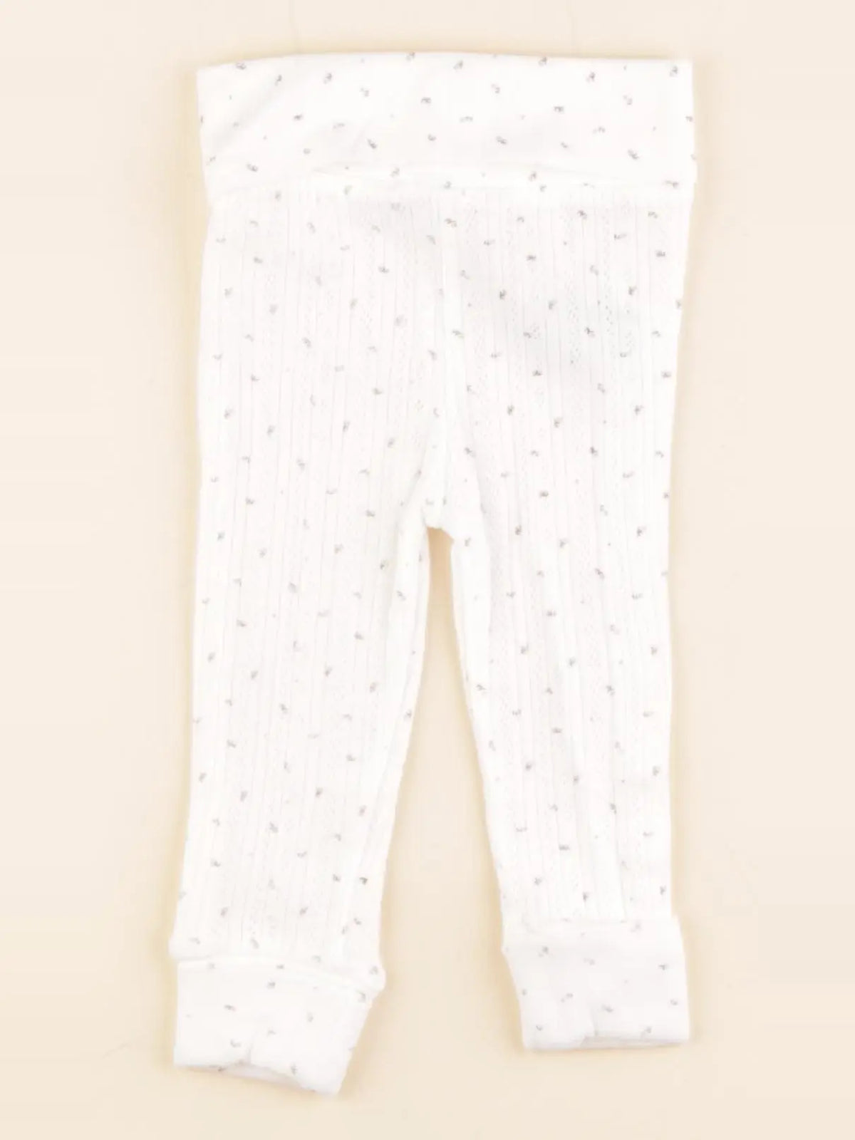 Zara - legging blanc - 3/6 mois