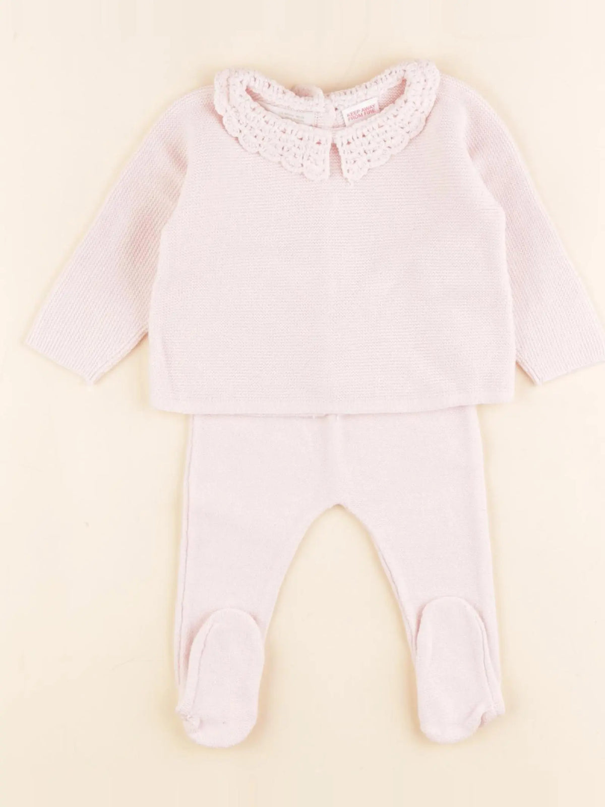 Zara - ensemble rose - 1/3 mois