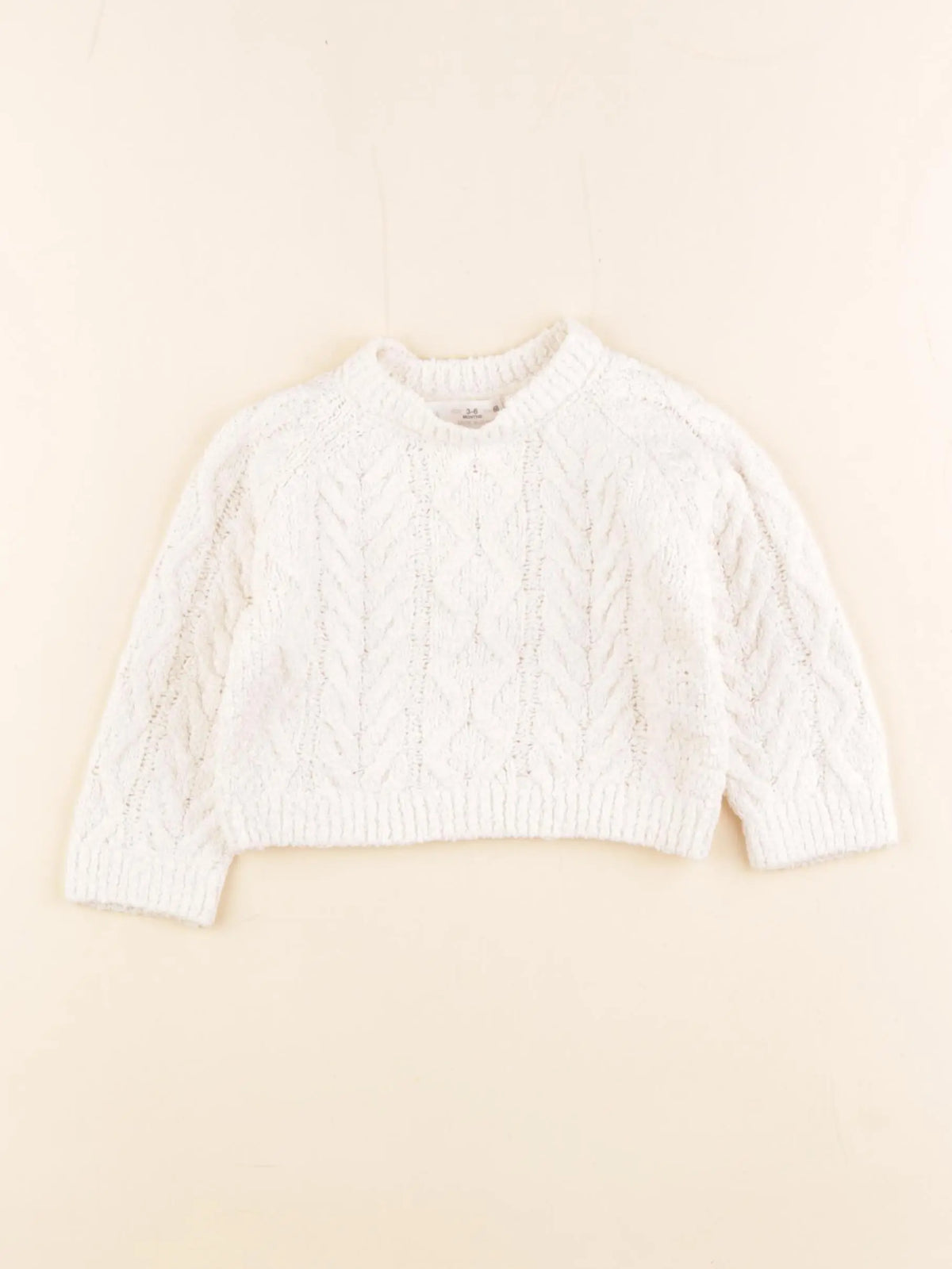 Zara - pull blanc - 3/6 mois
