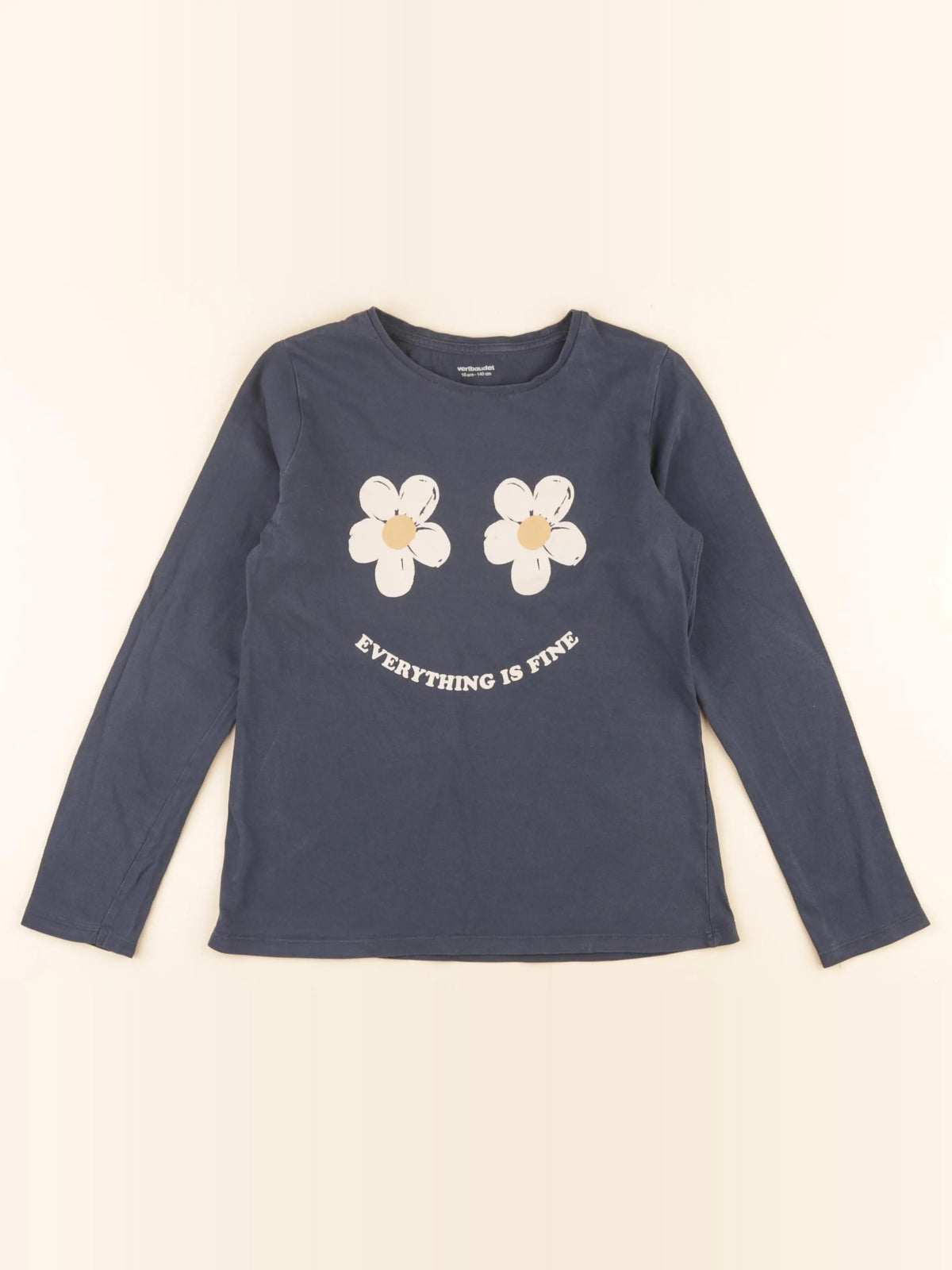 Vertbaudet - tee-shirt bleu - 10 ans