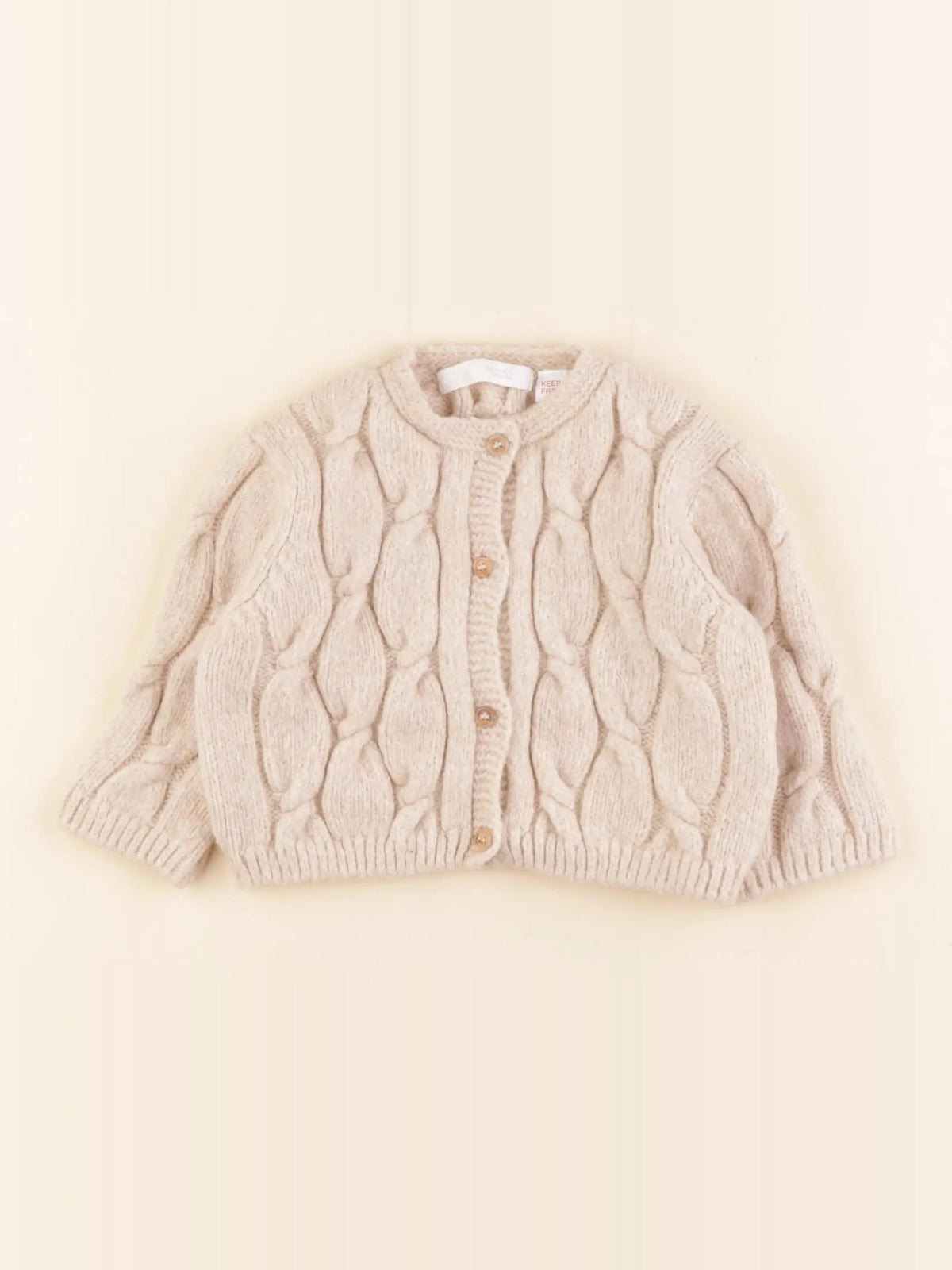 Zara - gilet beige - 3/6 mois