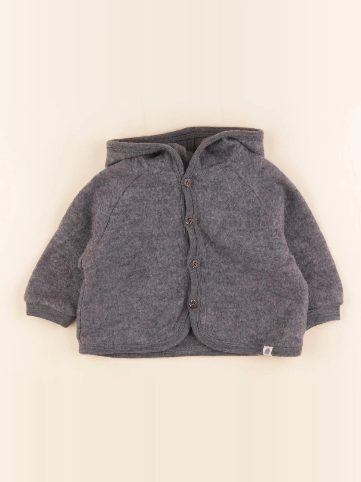 Zara - gilet gris - 3/6 mois