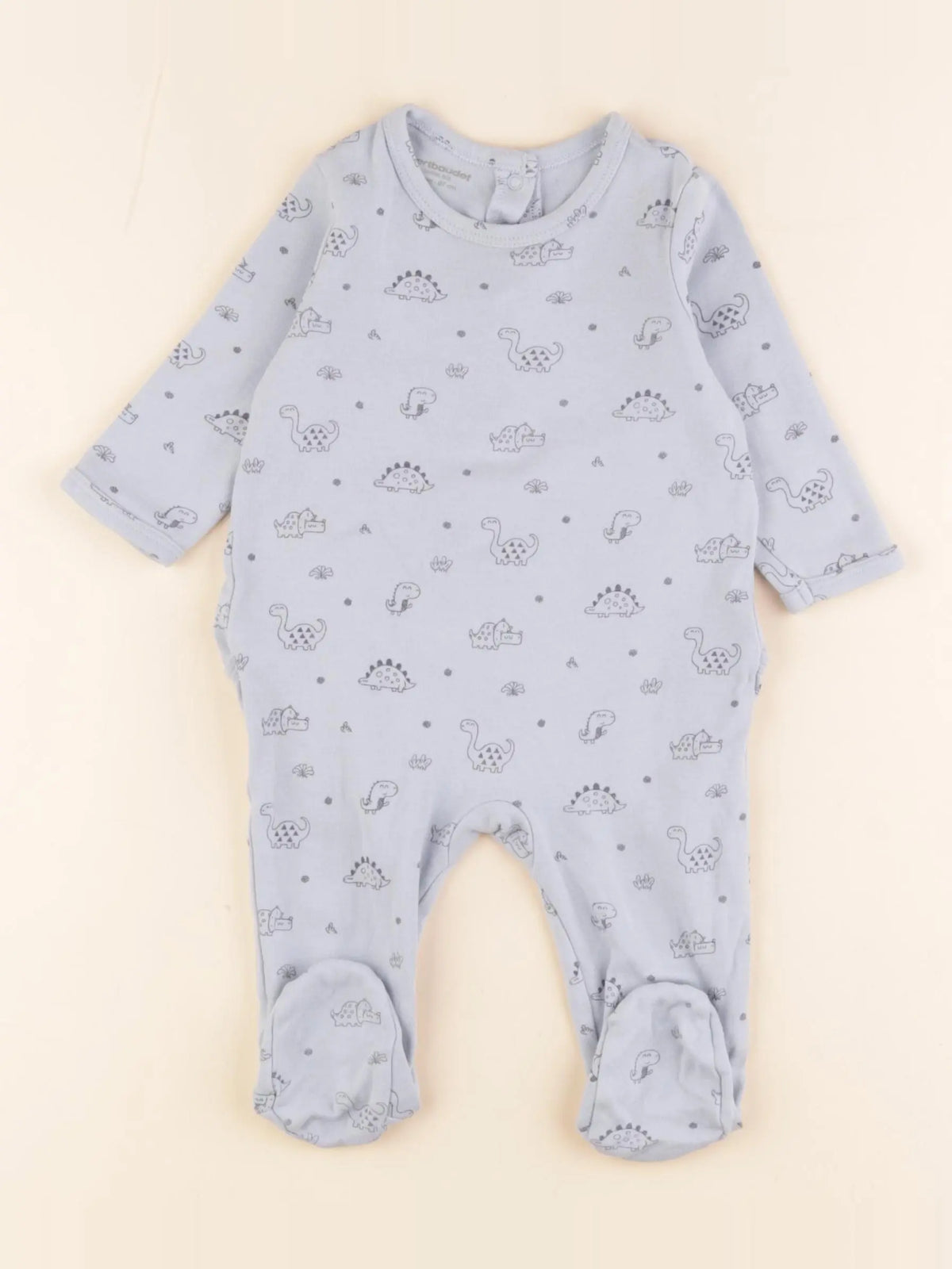 Vertbaudet - pyjama coton bleu - 6 mois