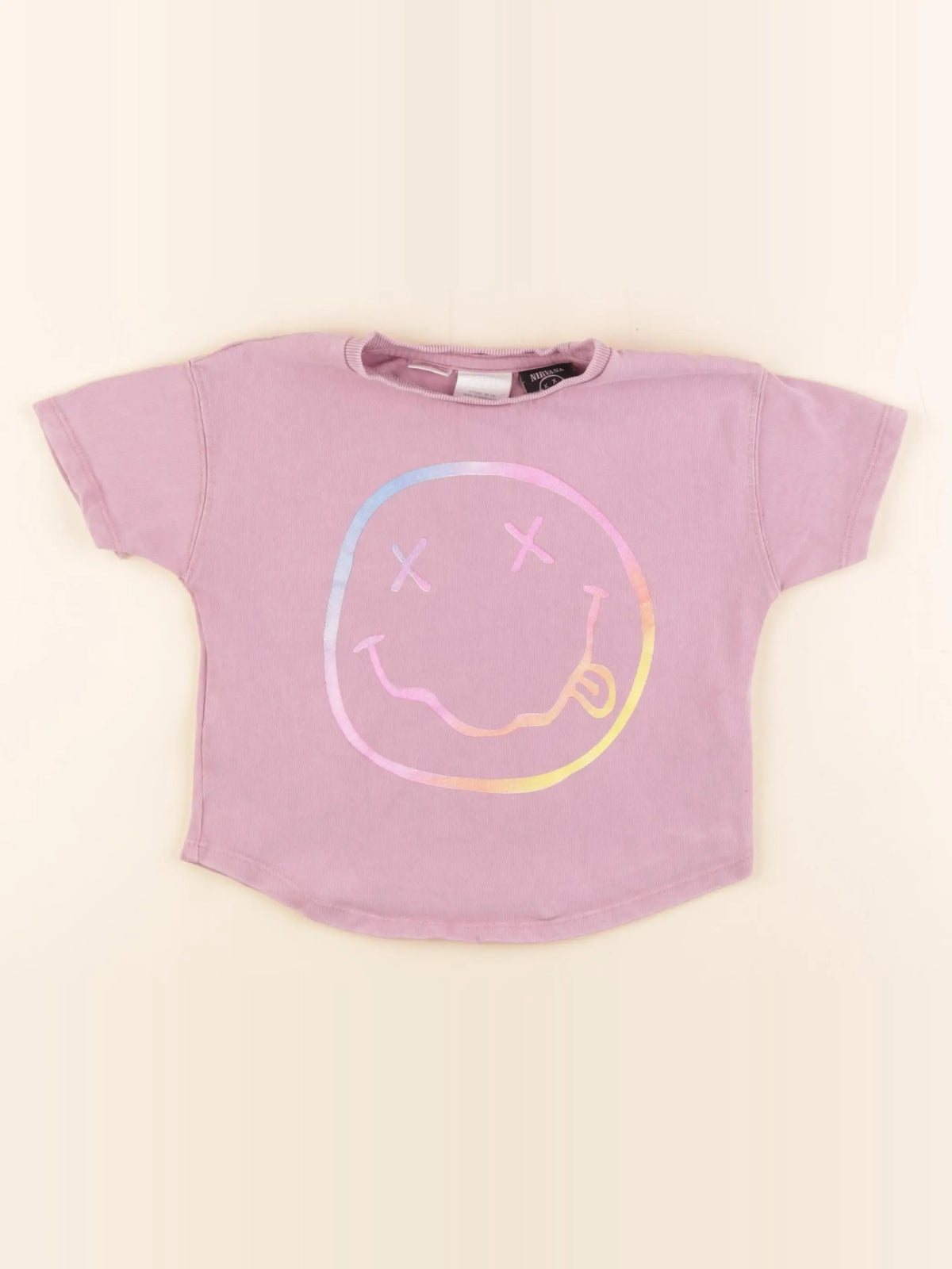 Zara - tee-shirt imprimé au dos violet - 2 ans