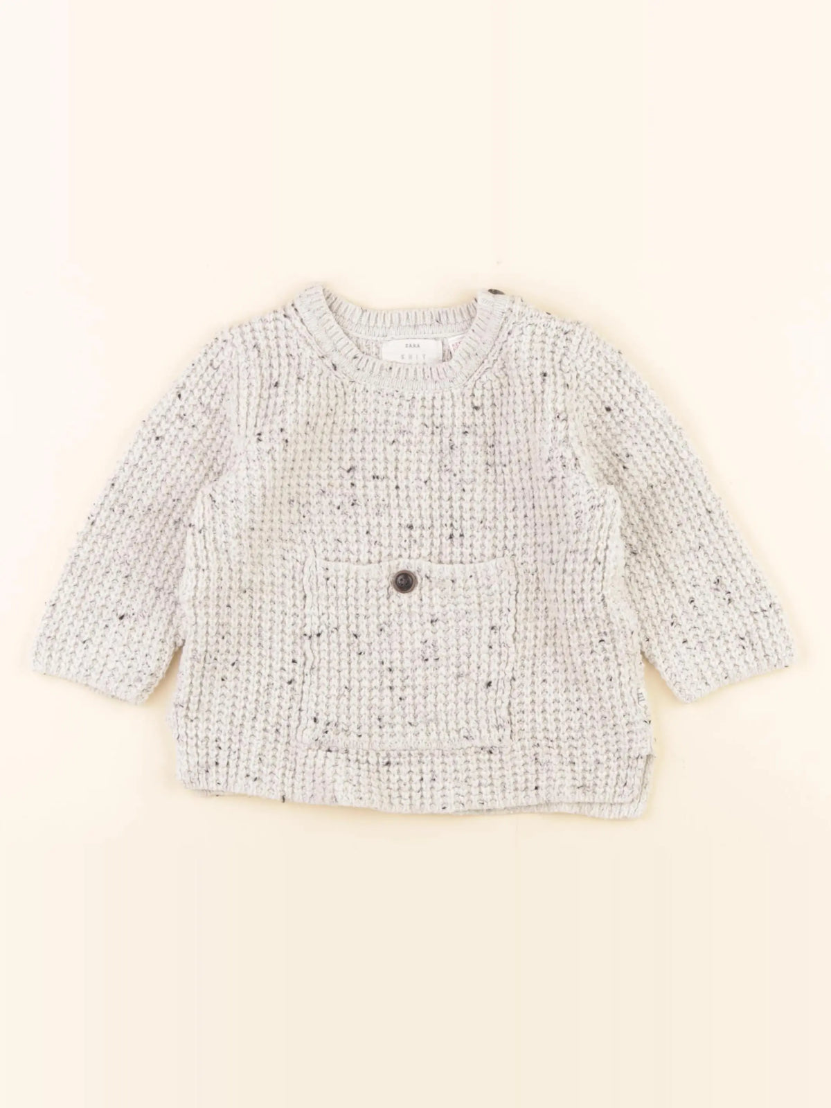 Zara - pull gris - 12/18 mois