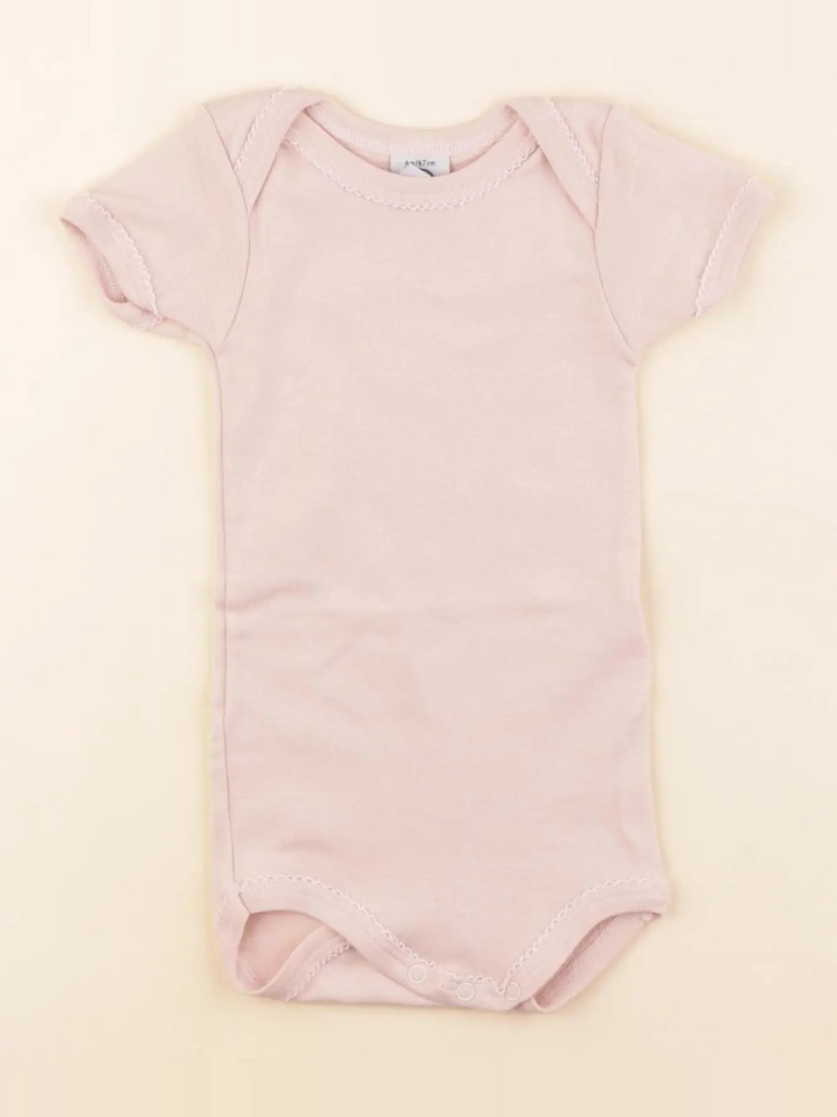 Petit Bateau - body rose - 6 mois