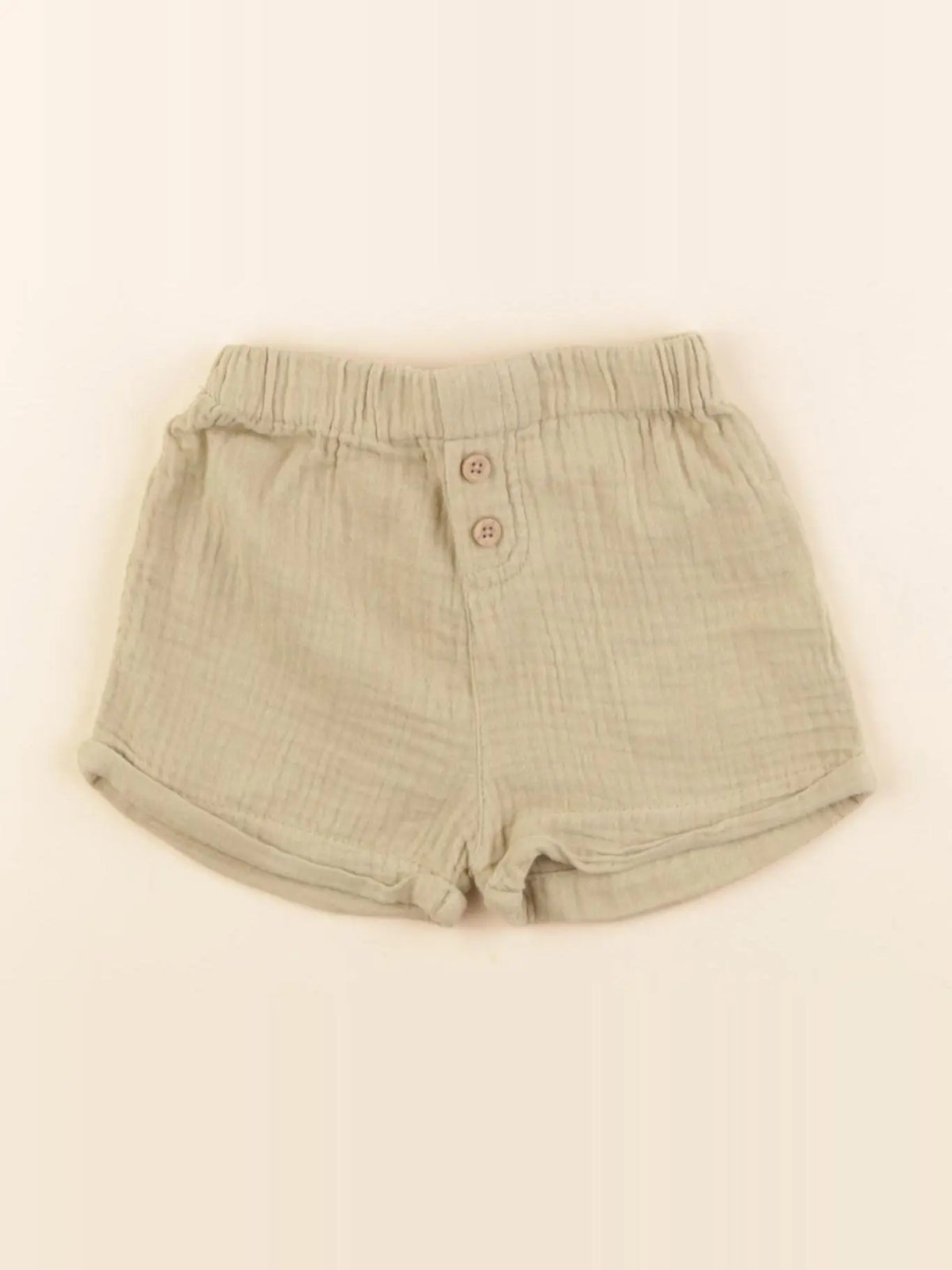 Vertbaudet - short vert - 6 mois