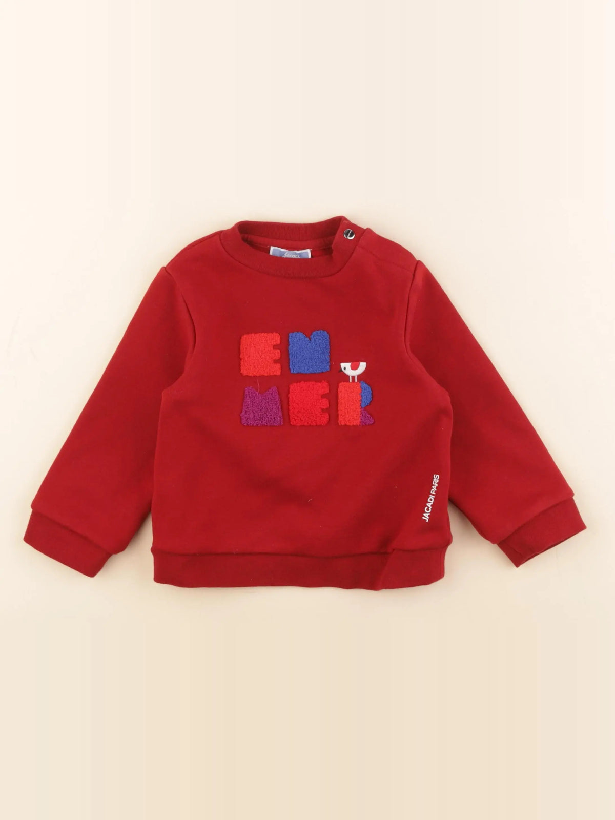 Jacadi - sweat rouge - 24 mois