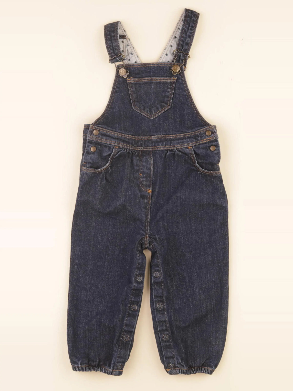 Petit Bateau - salopette bleu - 12 mois