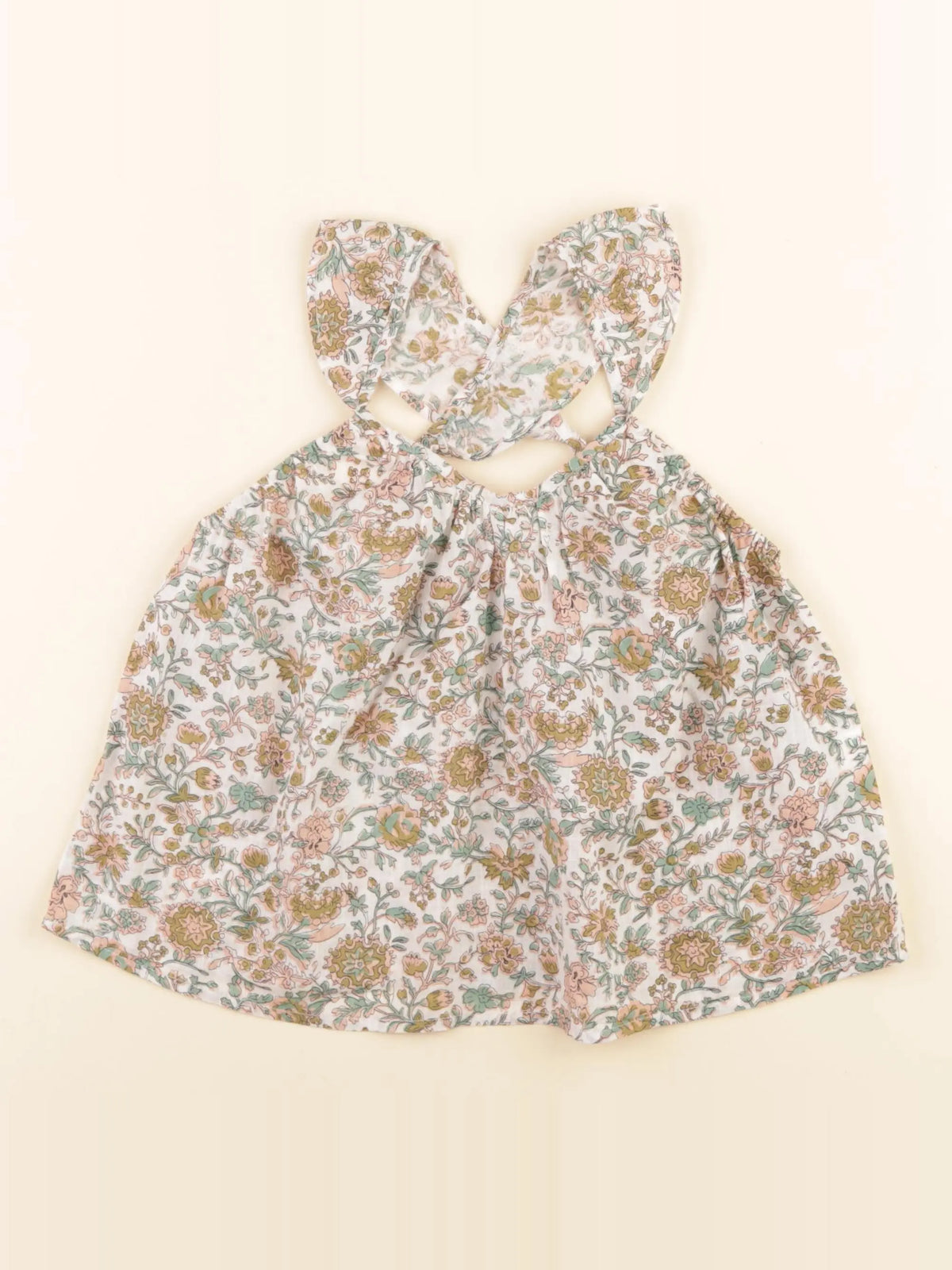 Monoprix - blouse beige - 6 ans