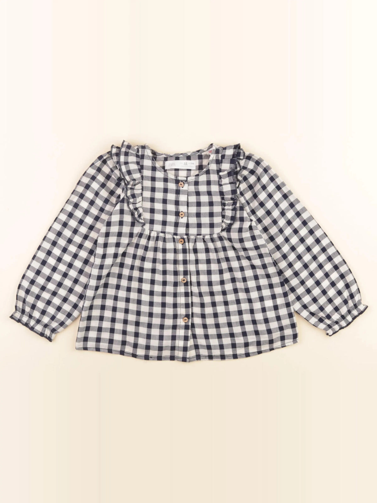 Zara - blouse bleu - 4/5 ans
