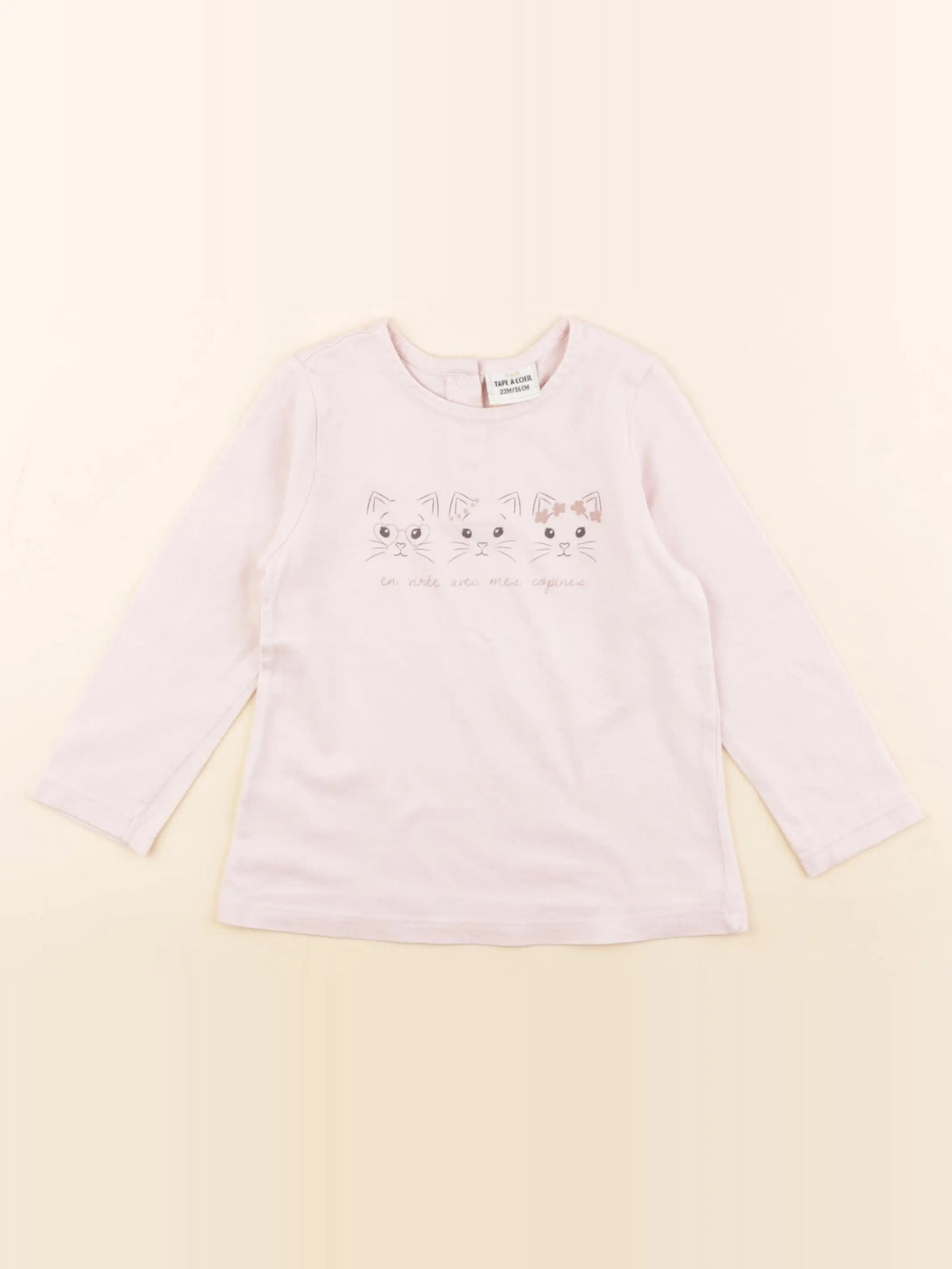 Tape à l'oeil - tee-shirt rose - 24 mois