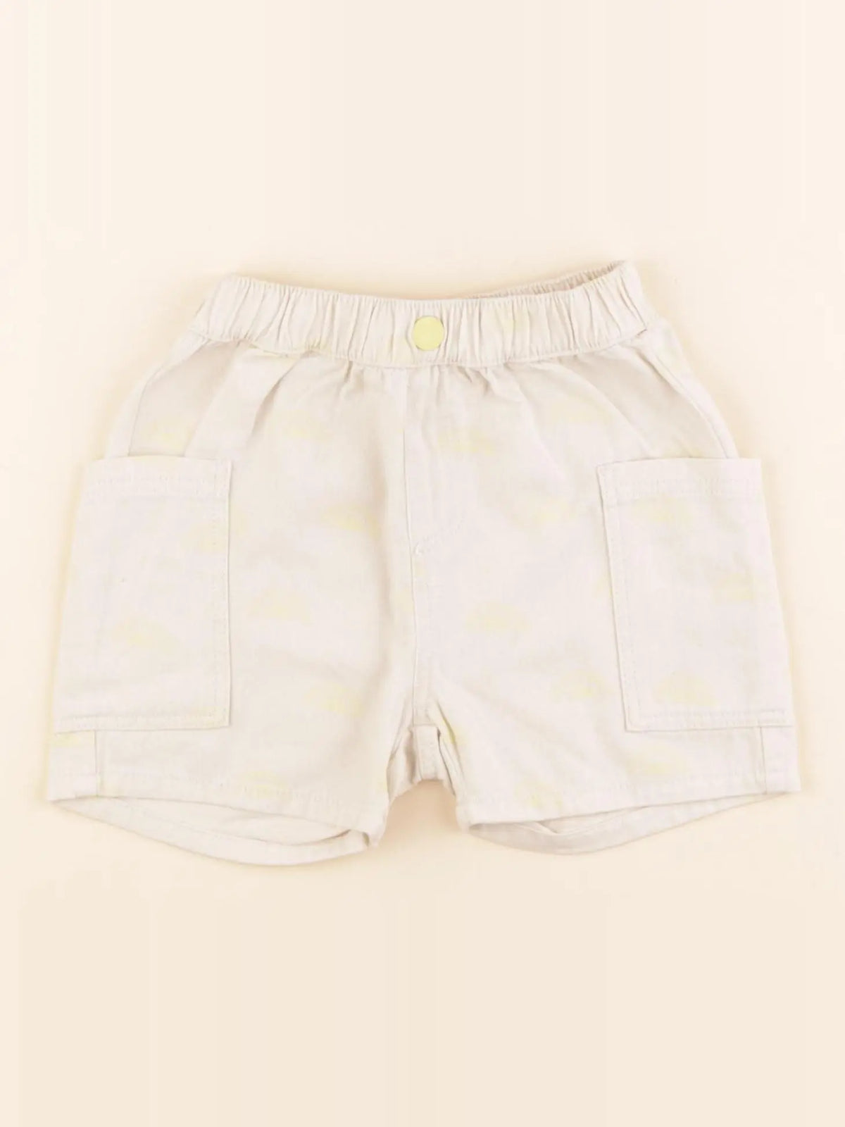 Zara - short beige, jaune - 12/18 mois